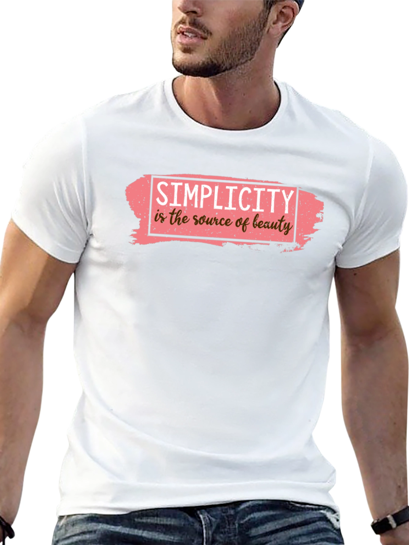 Black Simplicity is Beauty Black Graphic Tee view 13