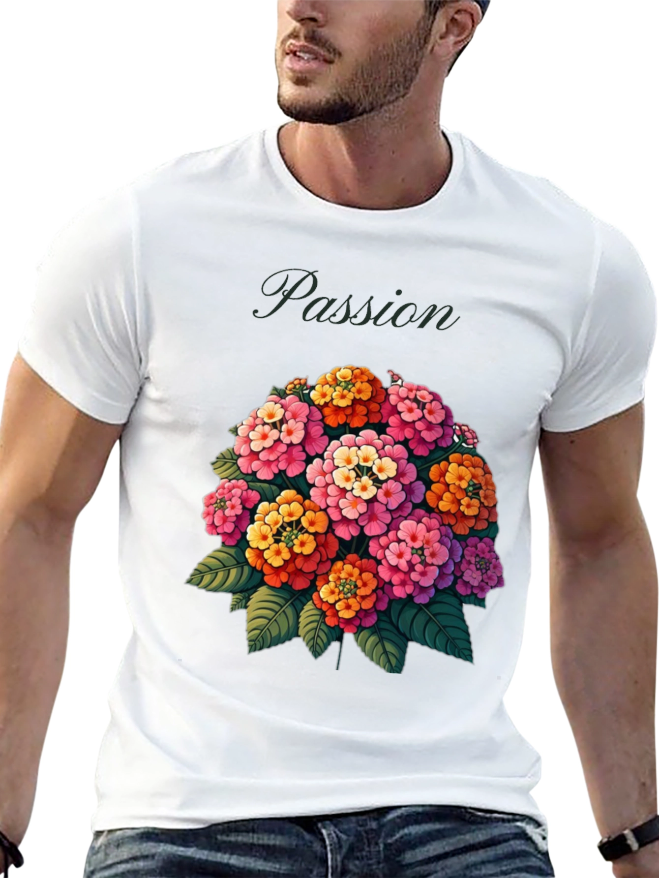 Black Passion Flower T-Shirt view 13