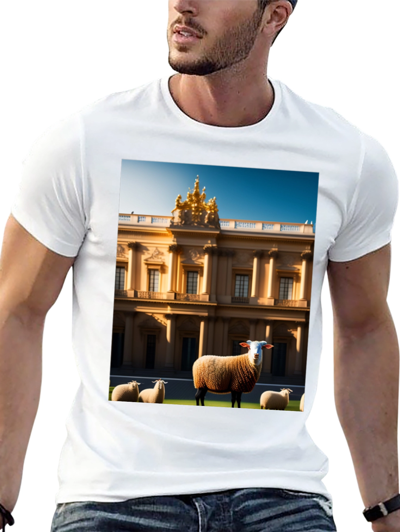 Black Sheep and Mansion Graphic Tee view 13