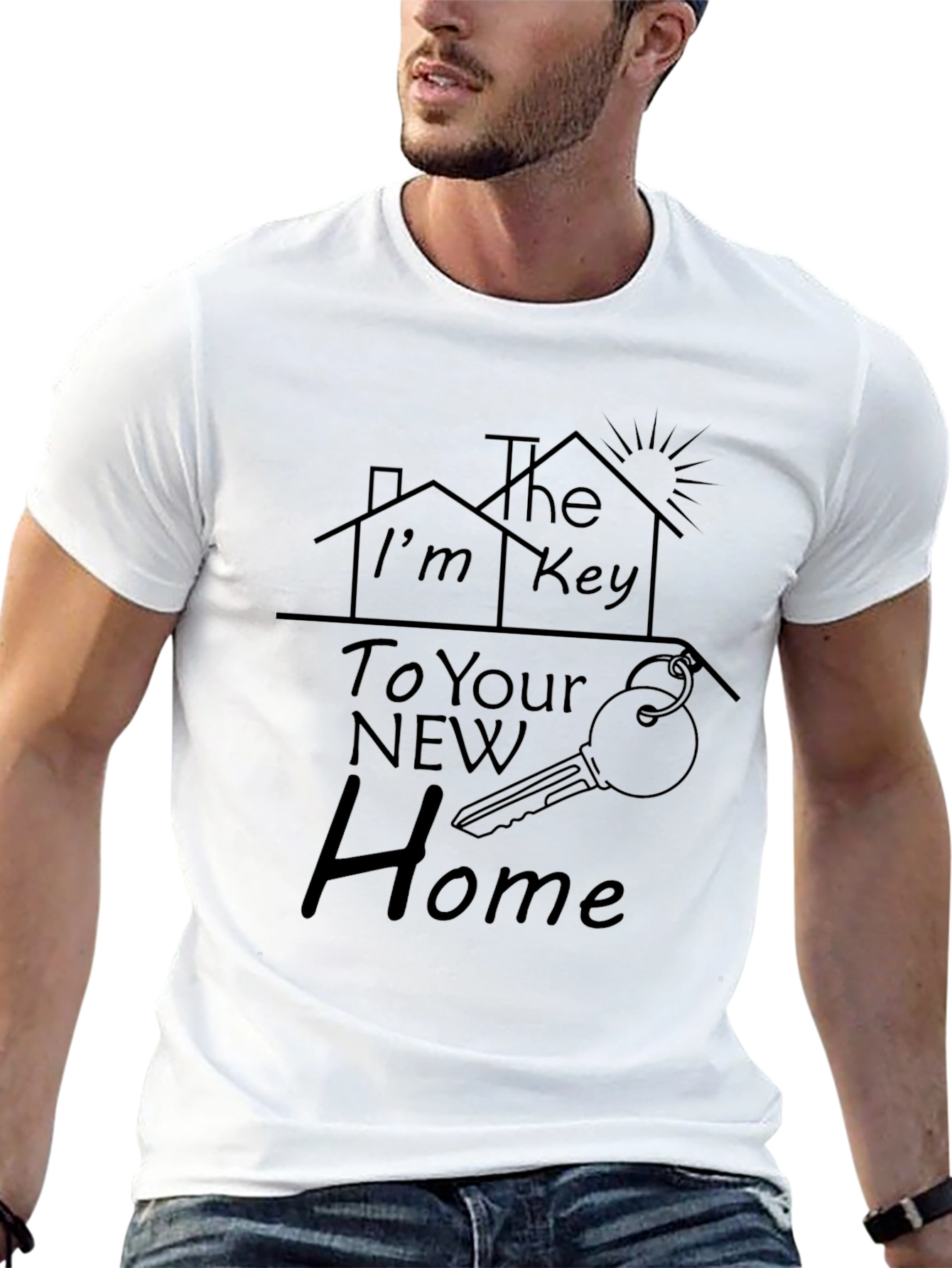 Black Realtor Key to New Home T-Shirt view 13