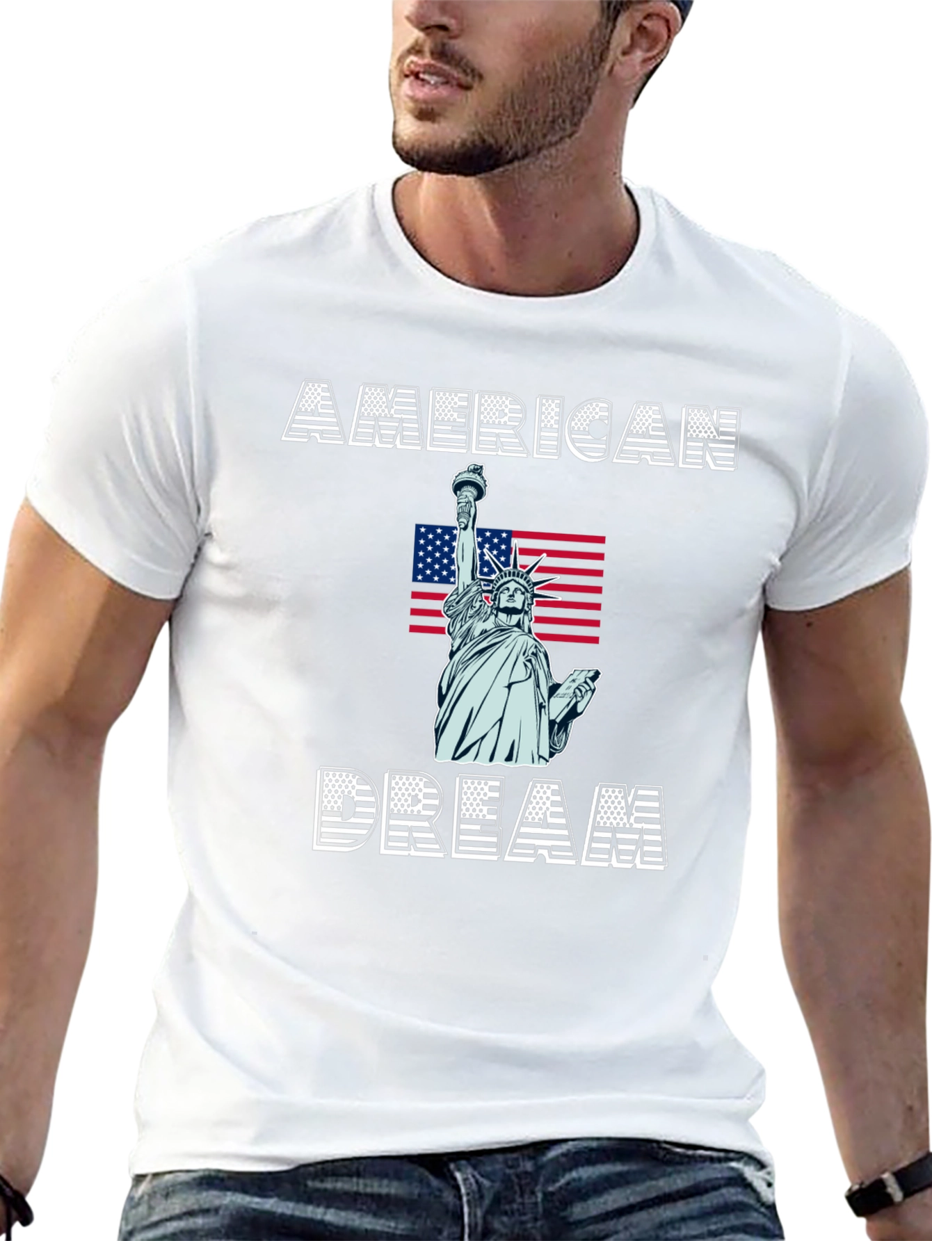 Black American Dream Graphic T-Shirt view 13
