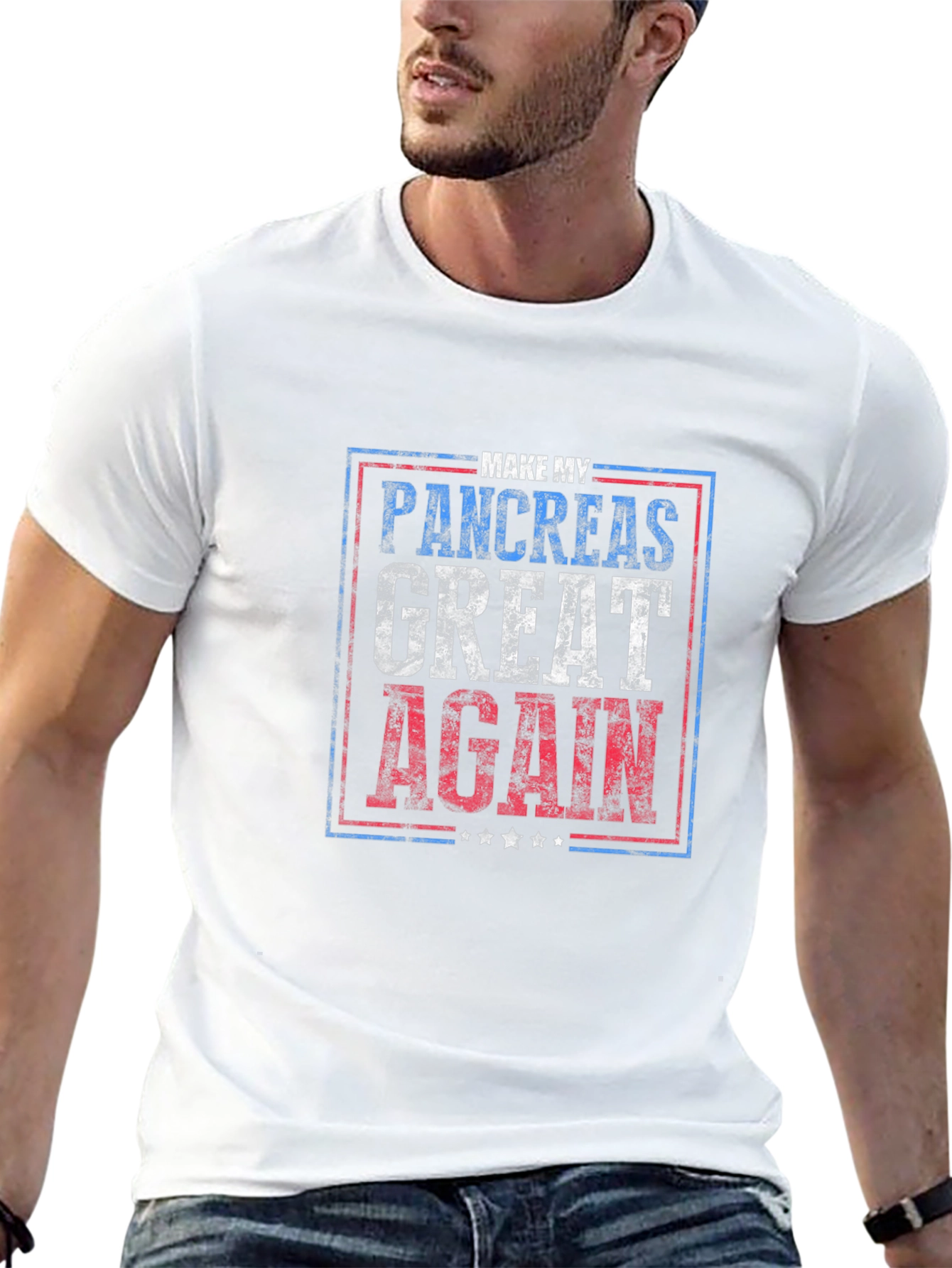 Black Make My Pancreas Great Again T-Shirt view 13