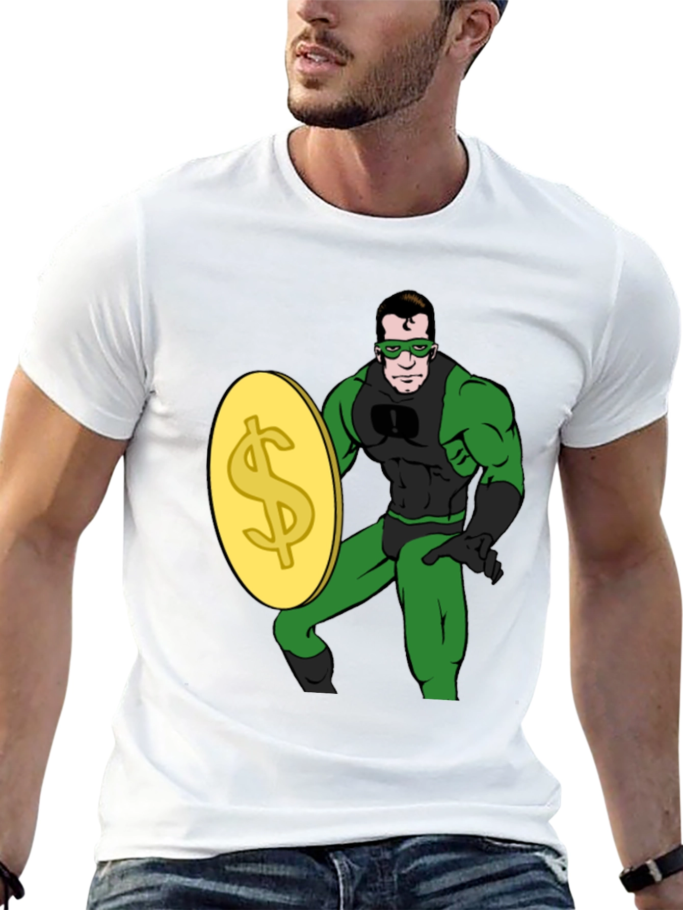 Black Dollar Defender T-Shirt view 13