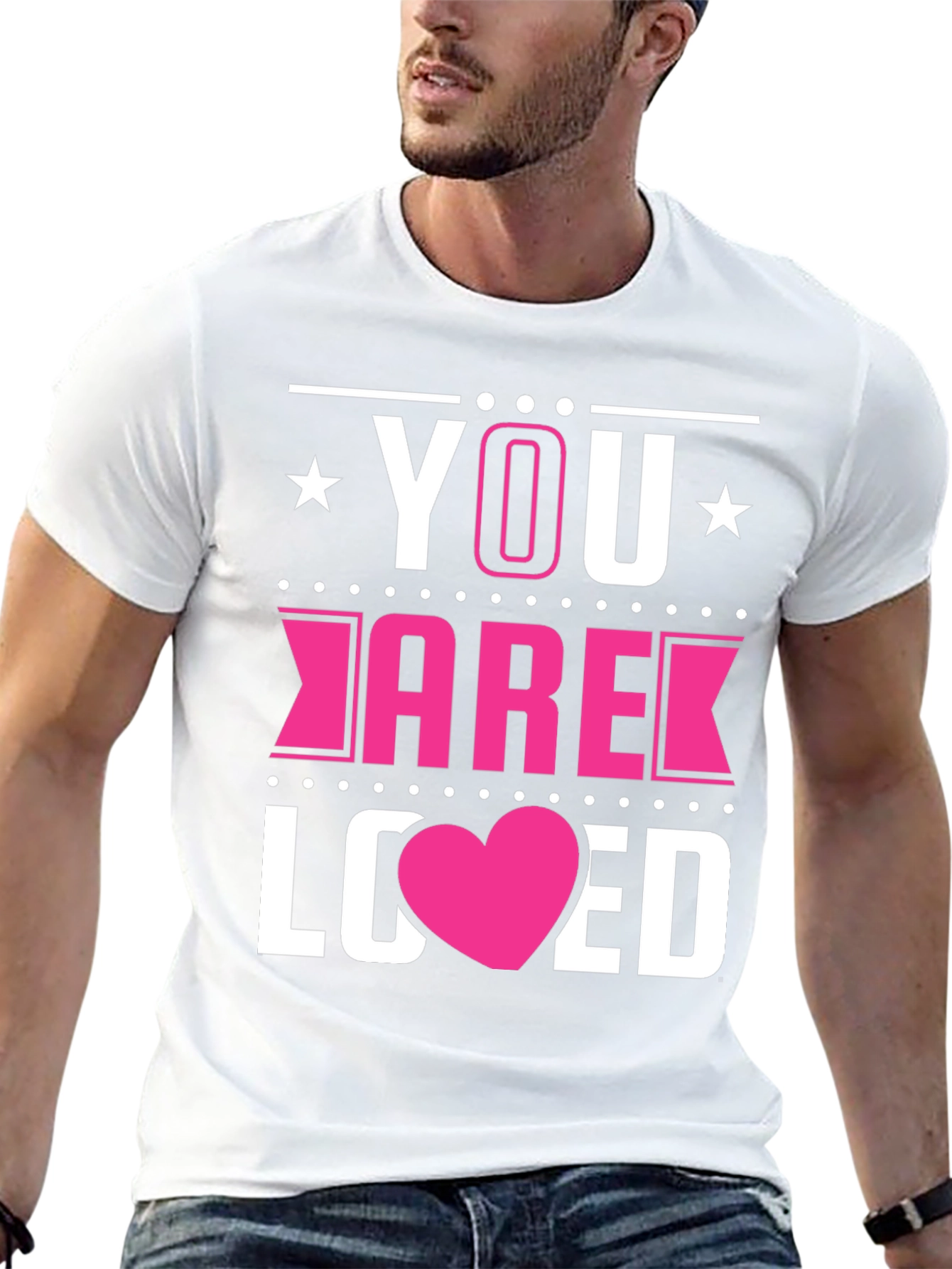 Black You Are Loved T-Shirt - Stylish Graphic Tee view 13