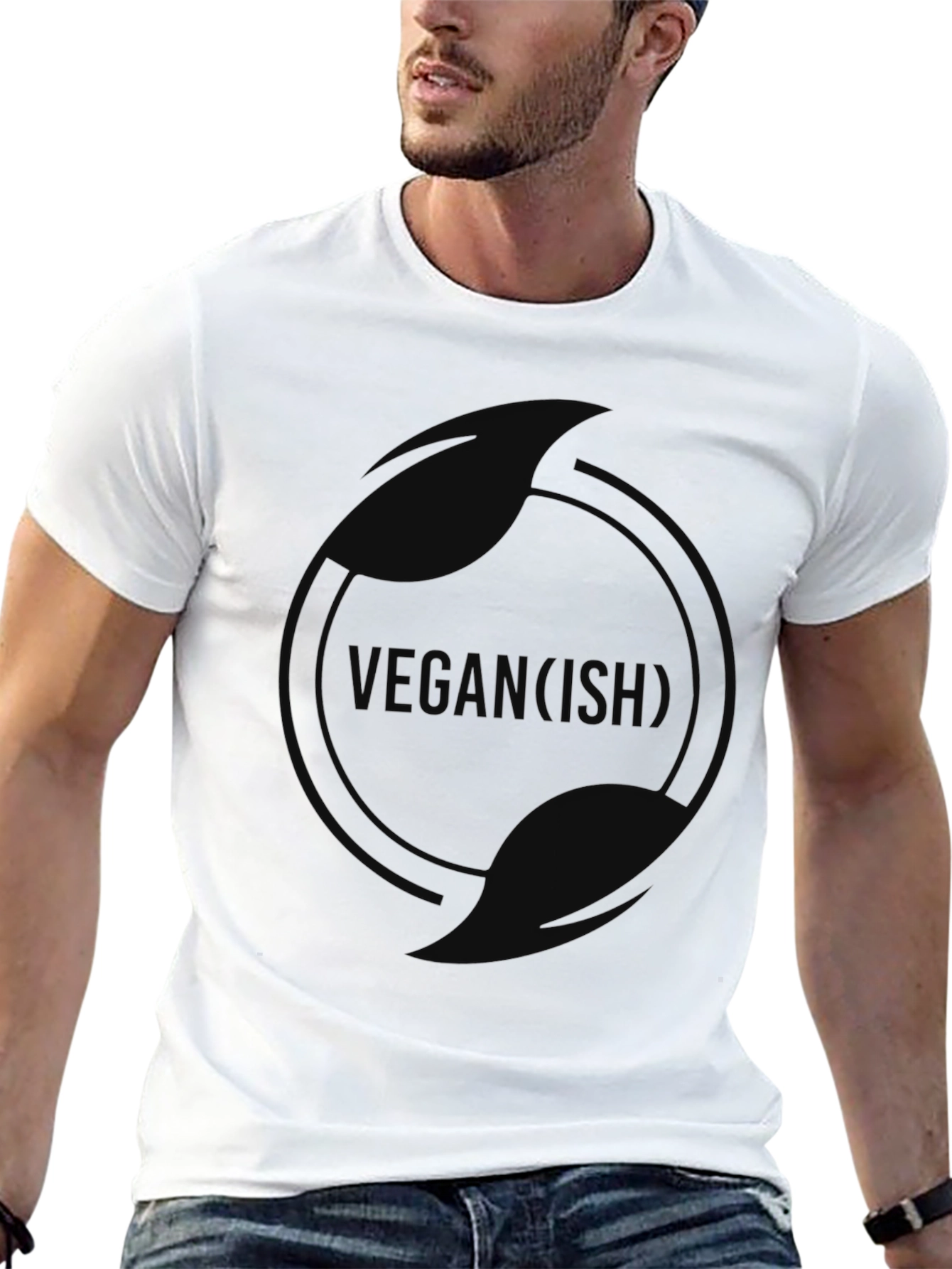 Black Vegan-ish Black T-Shirt view 13