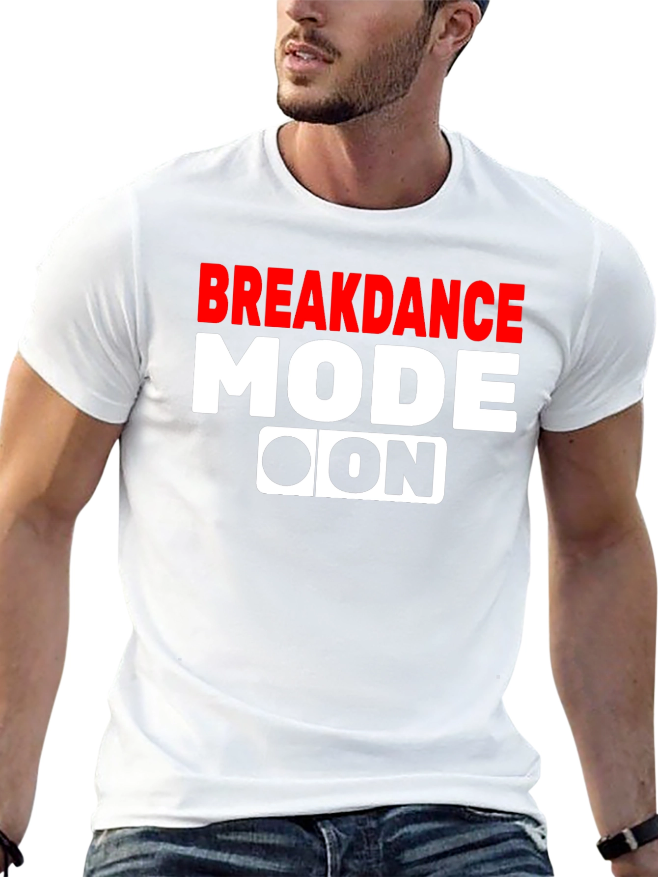Black Breakdance Mode On Graphic Tee view 13