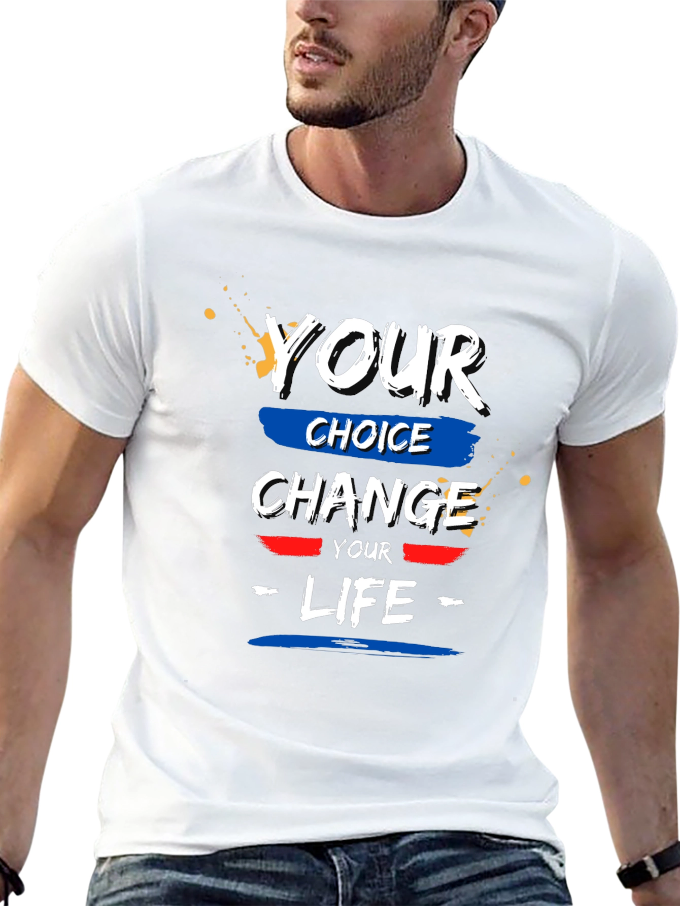 Black Your Choice Change Your Life Black T-Shirt view 13