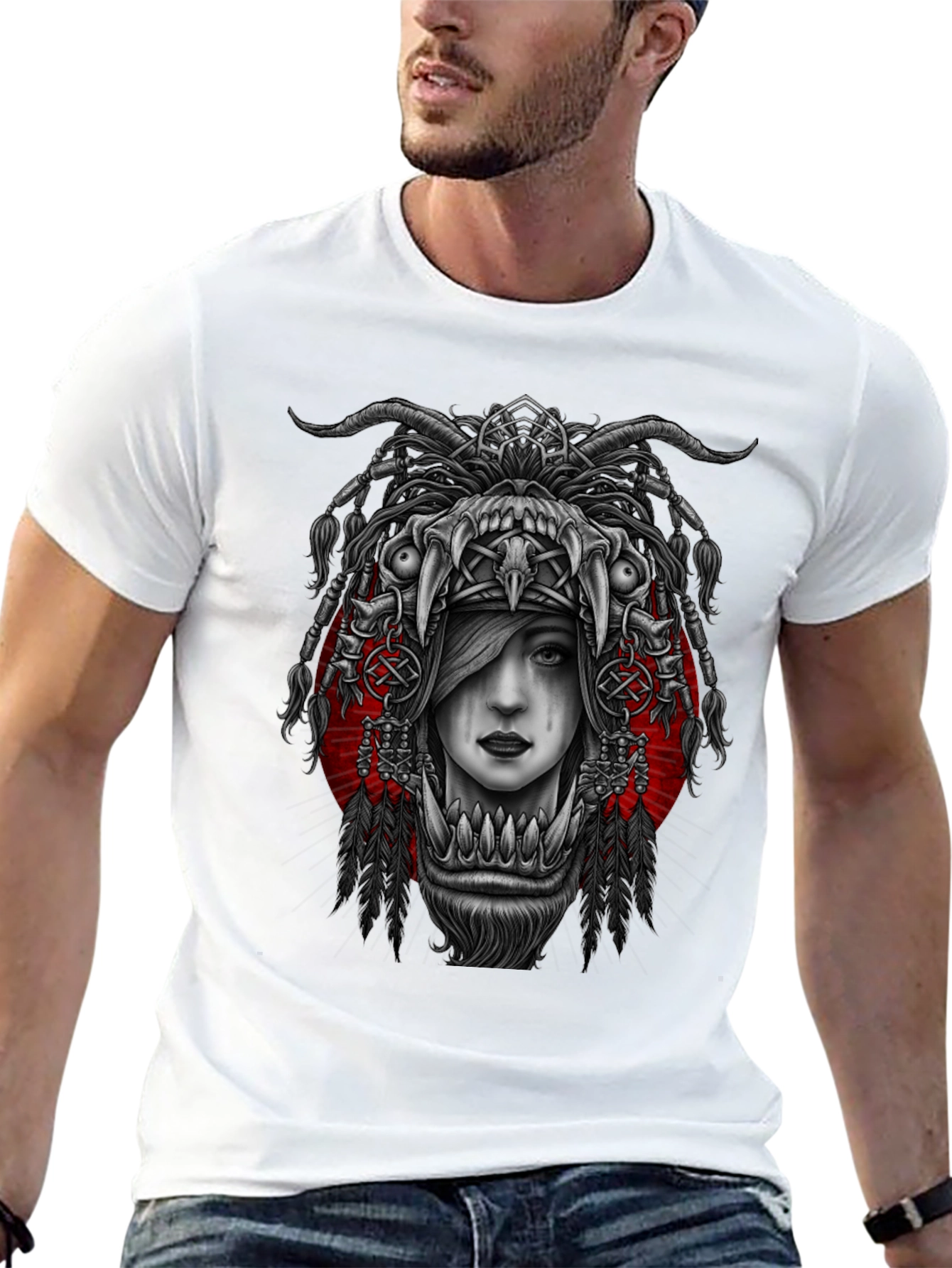 Black Tribal Queen Graphic Tee view 13