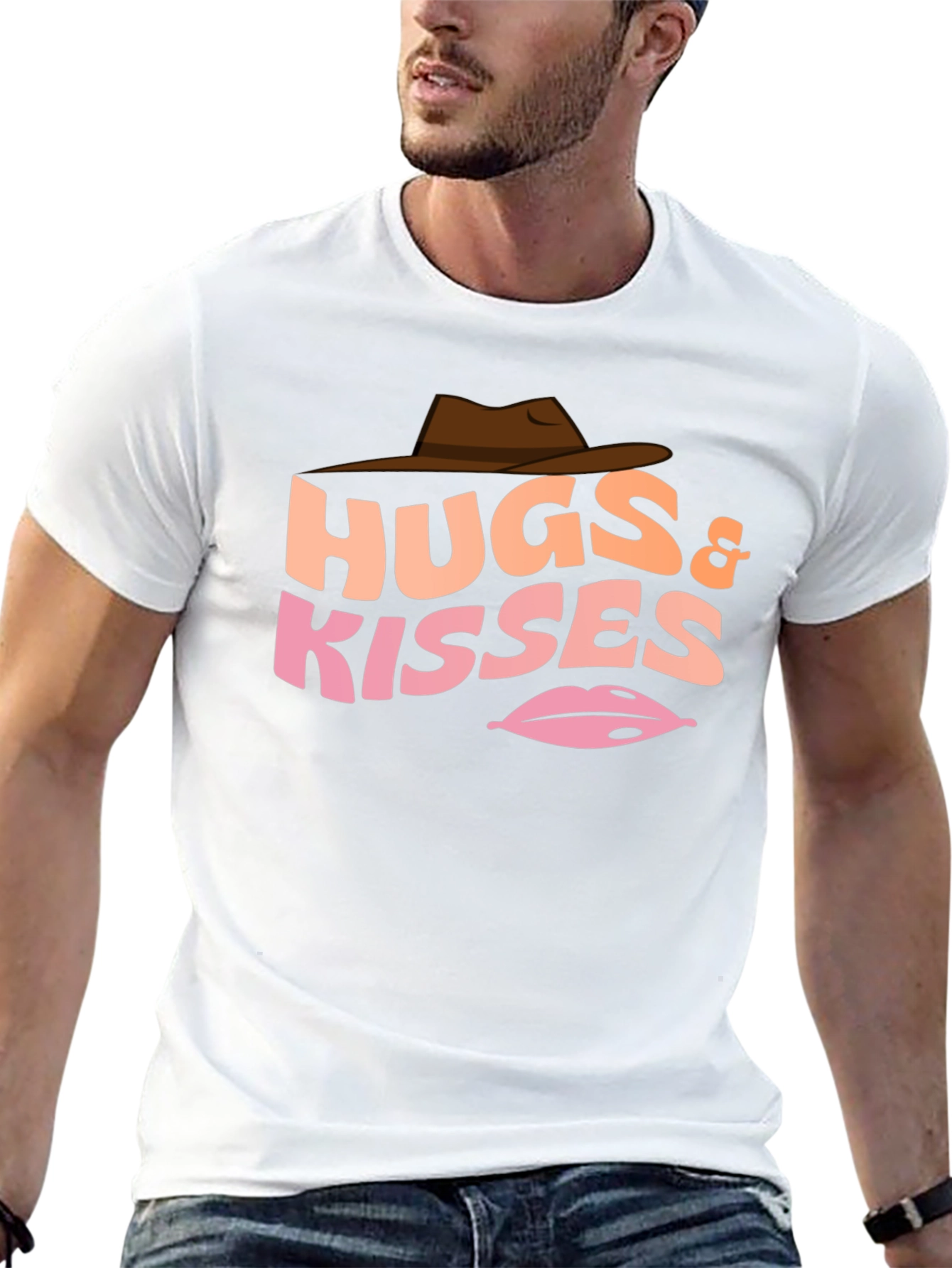 Black Hugs & Kisses Graphic T-Shirt - Western Style view 13