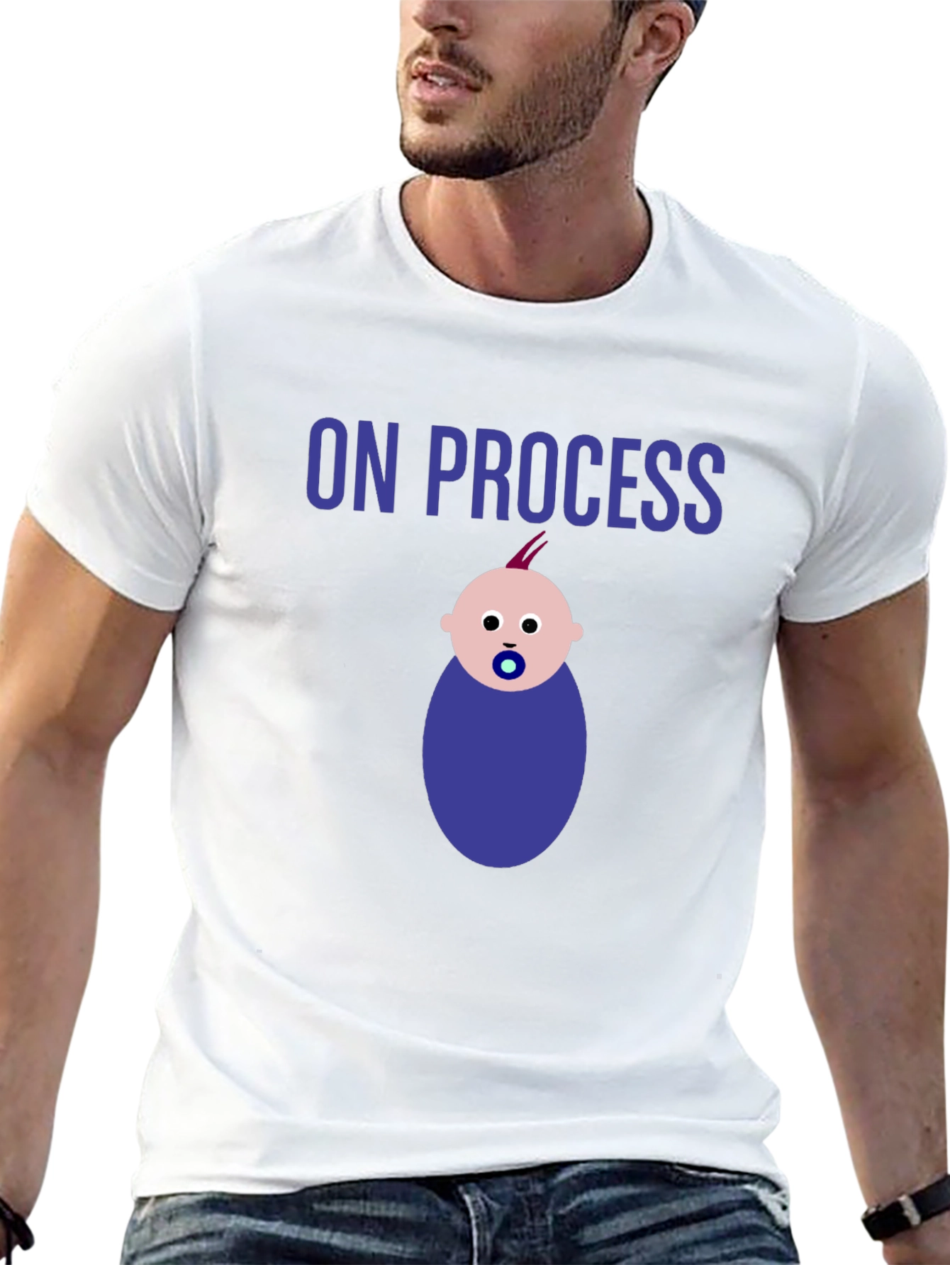 Black On Process Baby T-Shirt view 13
