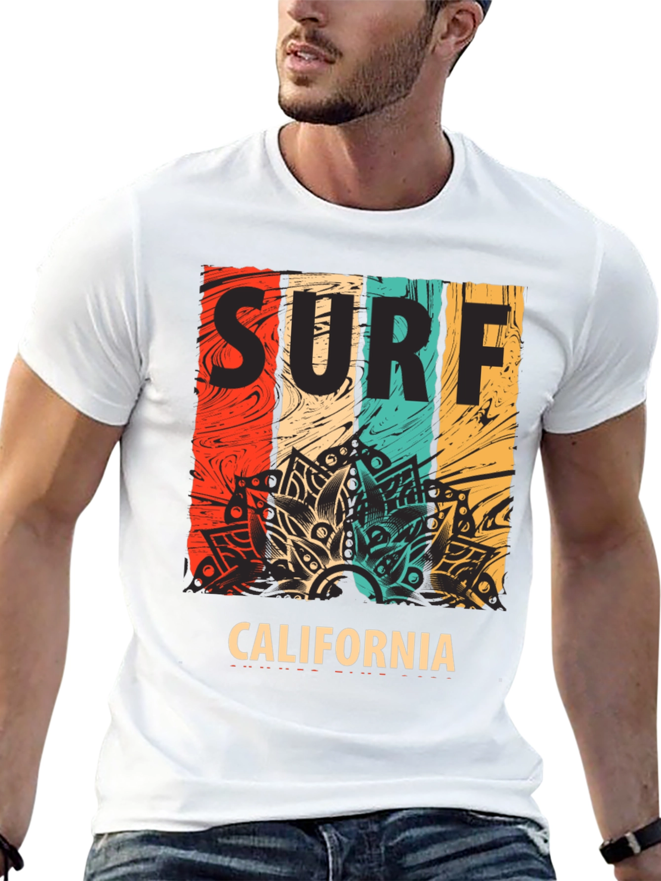 Black Surf California Graphic Tee view 13