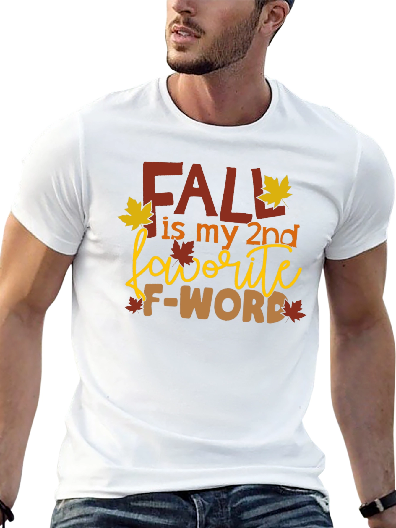 Black Fall My 2nd Favorite F-Word Graphic Tee view 13