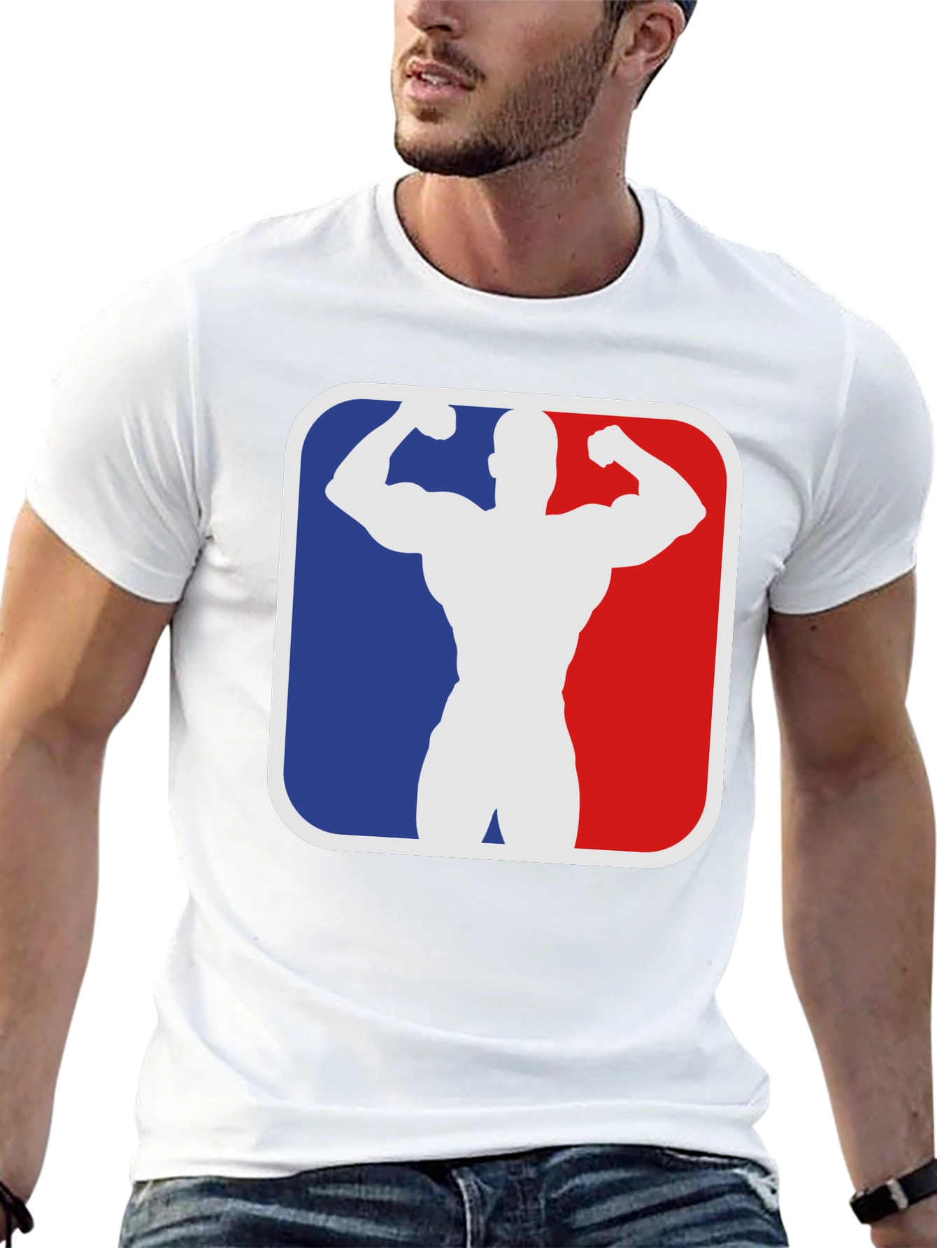 Black Muscle Bodybuilding Gym T-Shirt - Black view 13