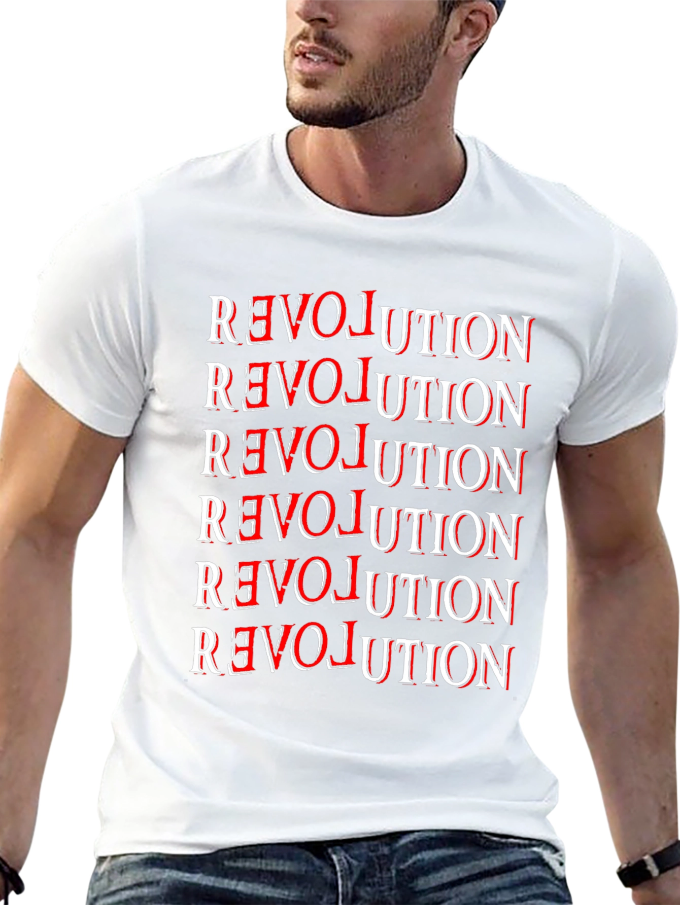 Black Revolution Graphic Tee - Bold Statement T-Shirt view 13