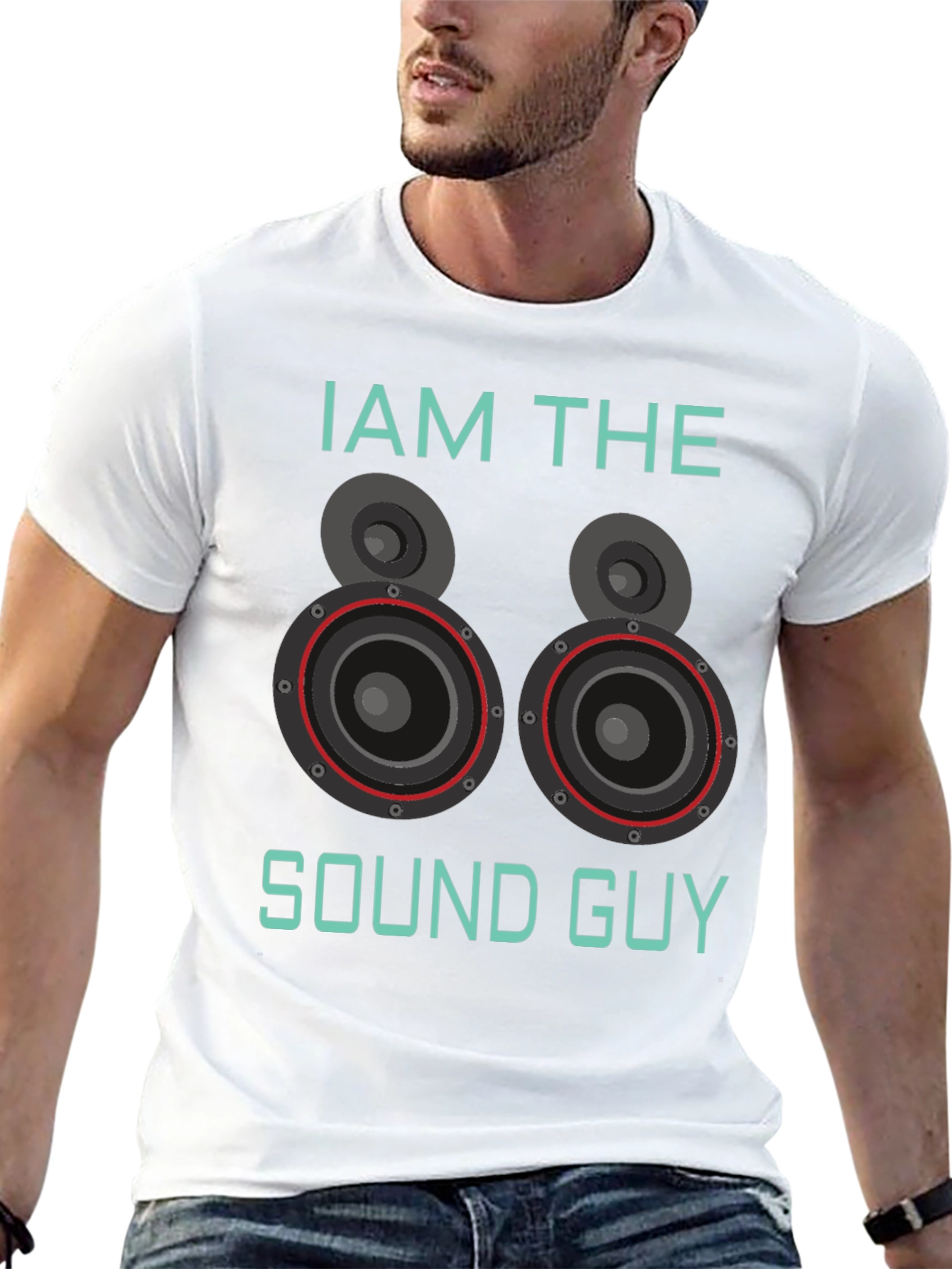 Black Sound Guy Graphic T-Shirt - Music Lover Tee view 13