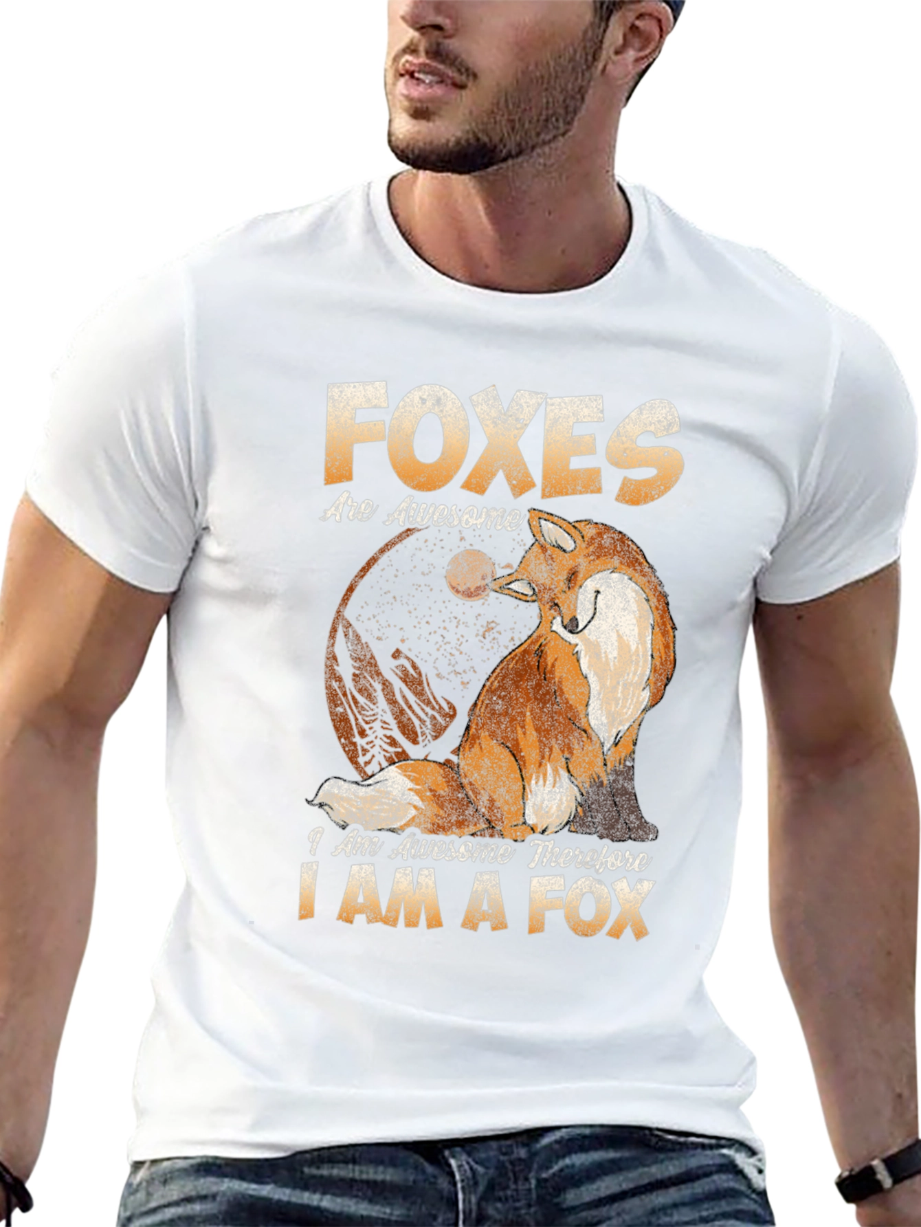 Black Foxes Are Awesome T-Shirt view 13