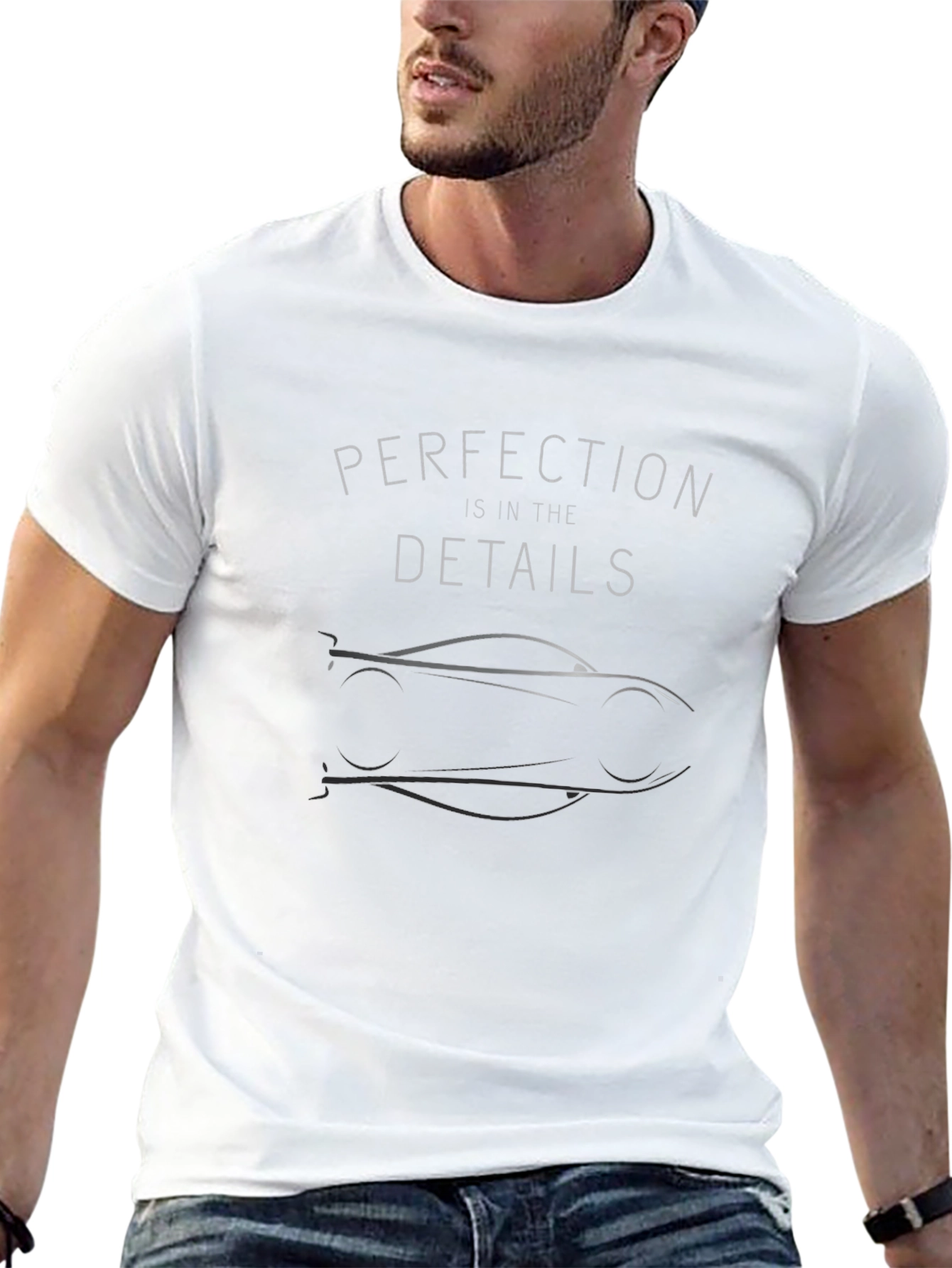 Black Perfection In The Details Car Graphic T-Shirt view 13