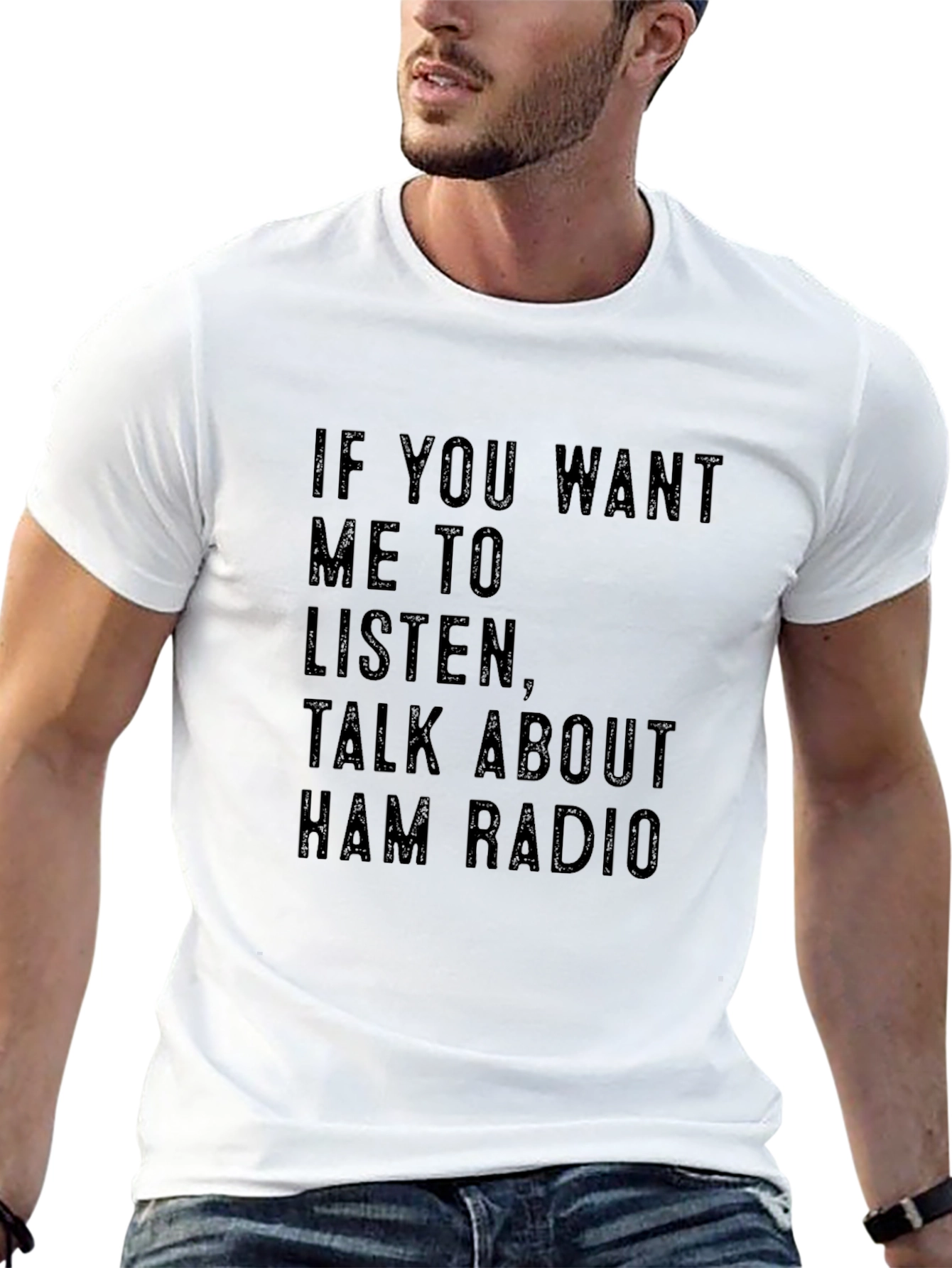 Black Ham Radio T-Shirt - If You Want Me to Listen Tee view 13