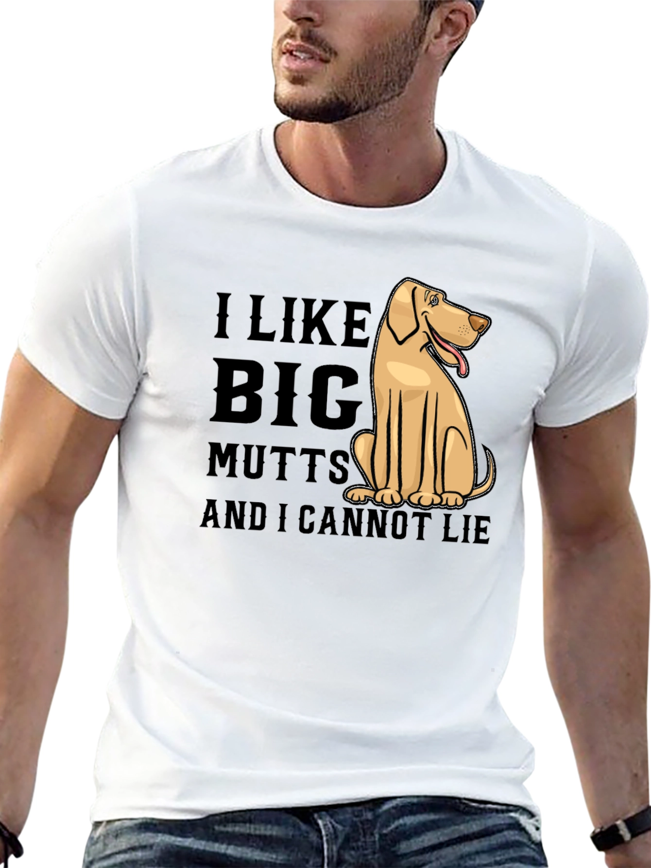 Black I Like Big Mutts Funny Dog T-Shirt view 13