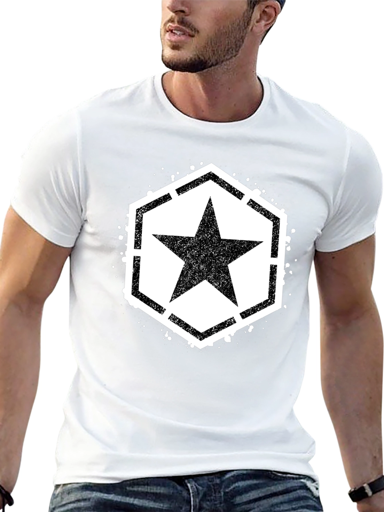 Black Star Graphic Black T-Shirt view 13