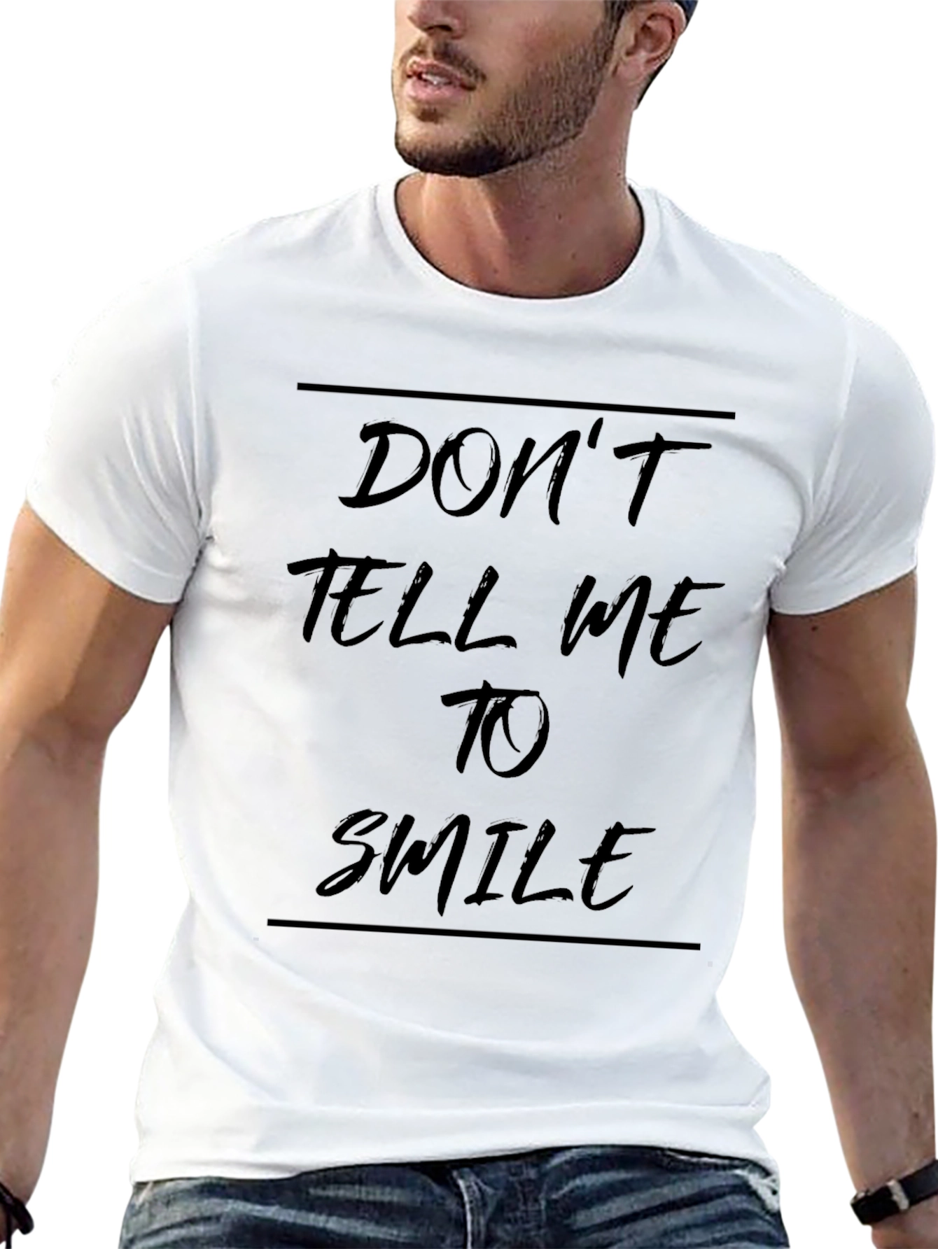 Black Don't Tell Me To Smile Black Graphic Tee view 13