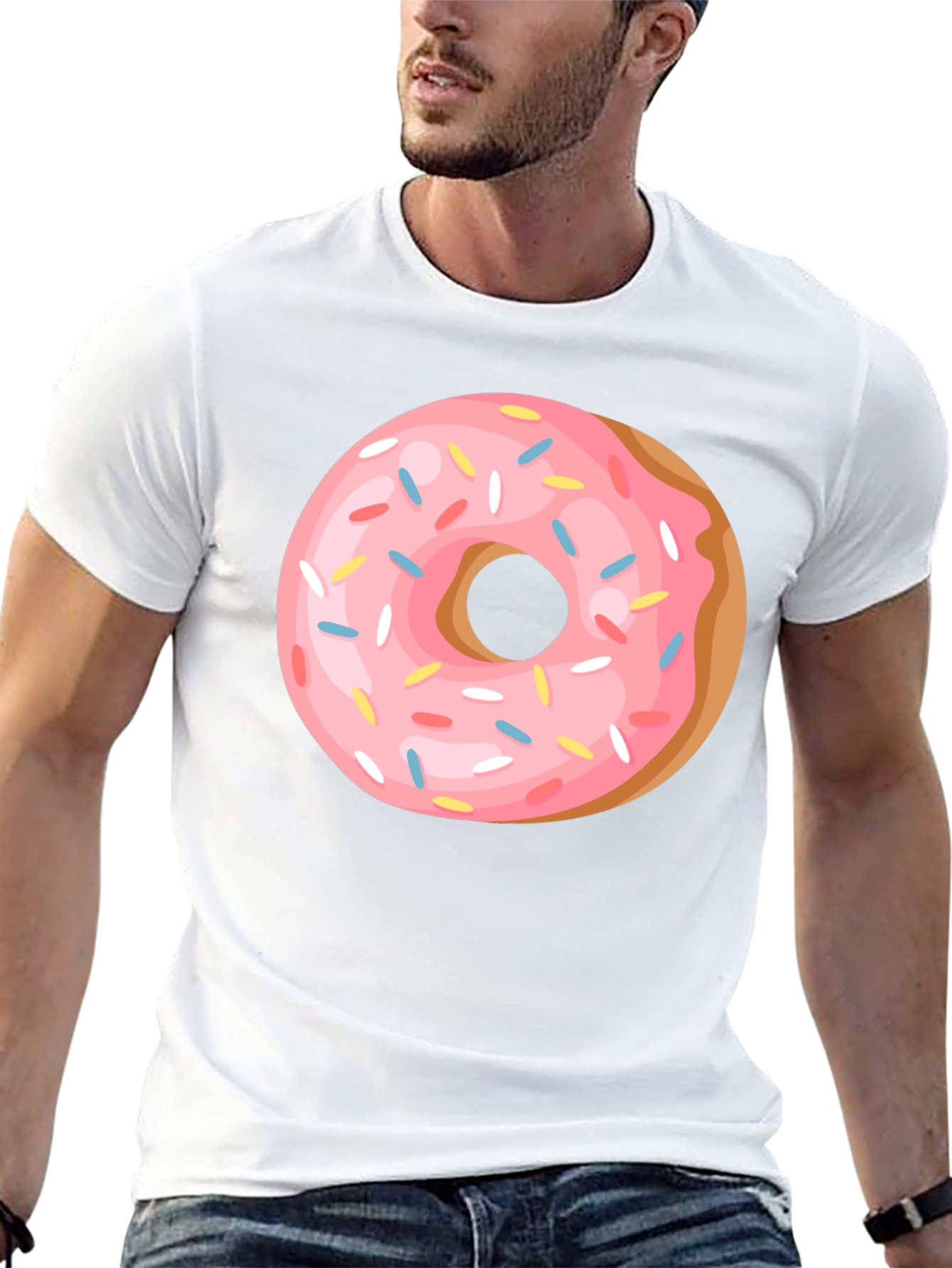 Black Donut Graphic Tee - Casual Black T-Shirt view 13