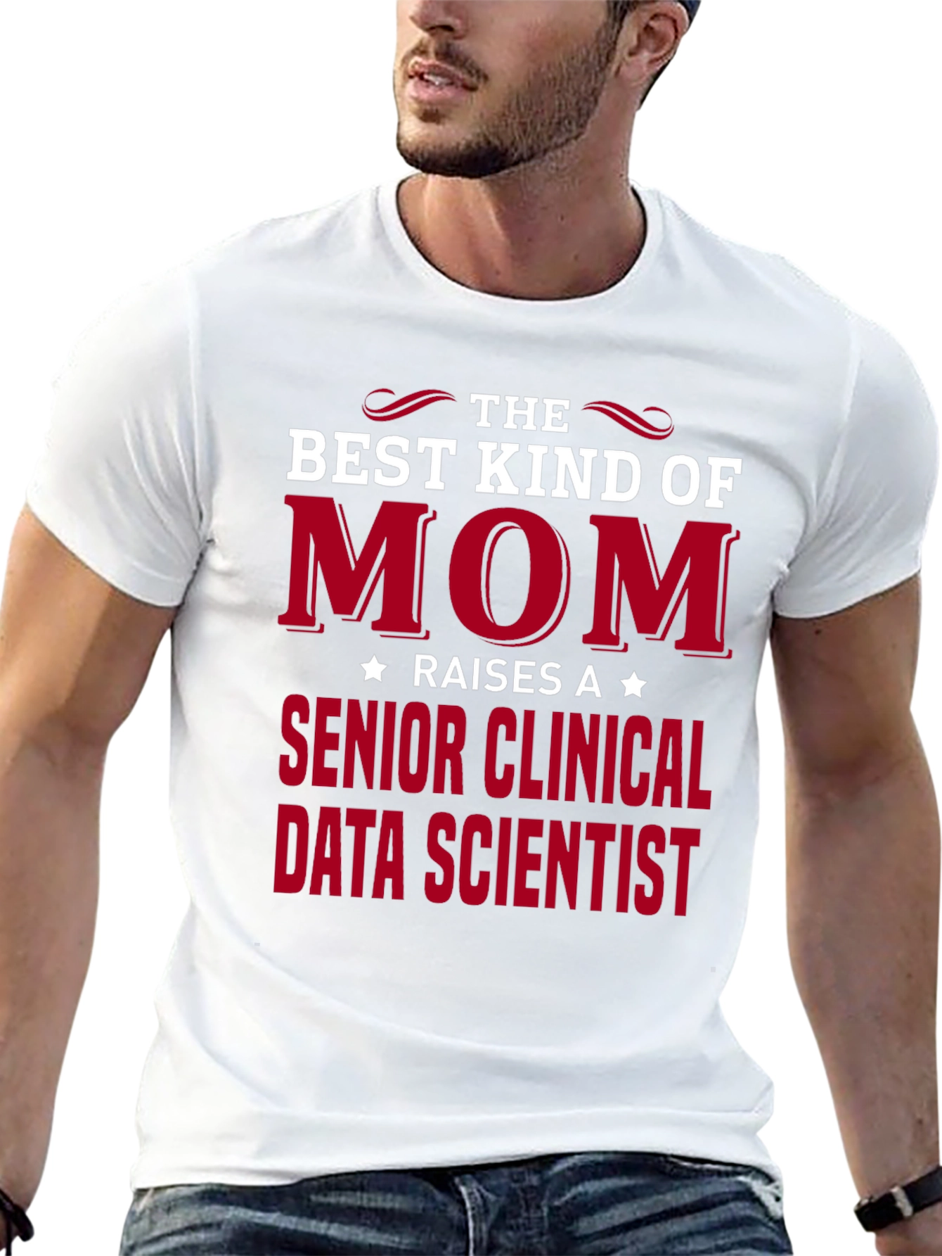 Black Best Kind of Mom Raises Senior Clinical Data Scientist T-Shirt view 13