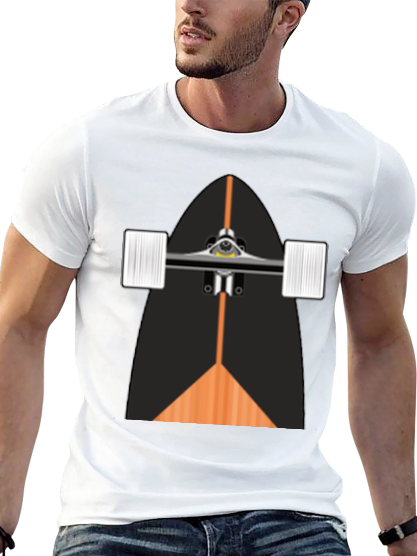 Black Skateboard Graphic T-Shirt - Cool Style view 13