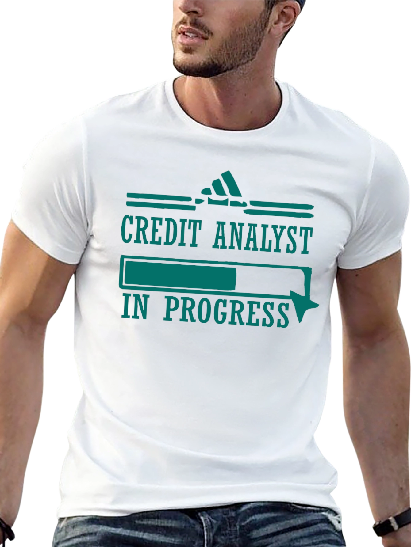 Black Credit Analyst In Progress Funny T-Shirt view 13