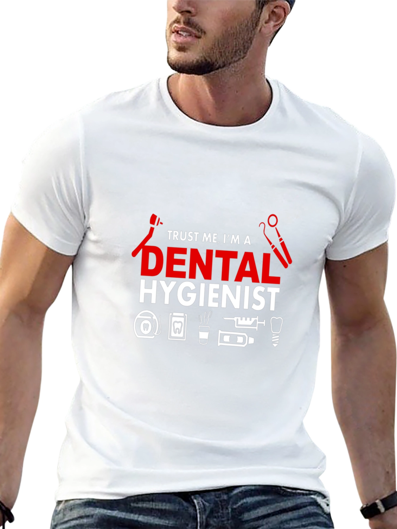Black Dental Hygienist T-Shirt view 13