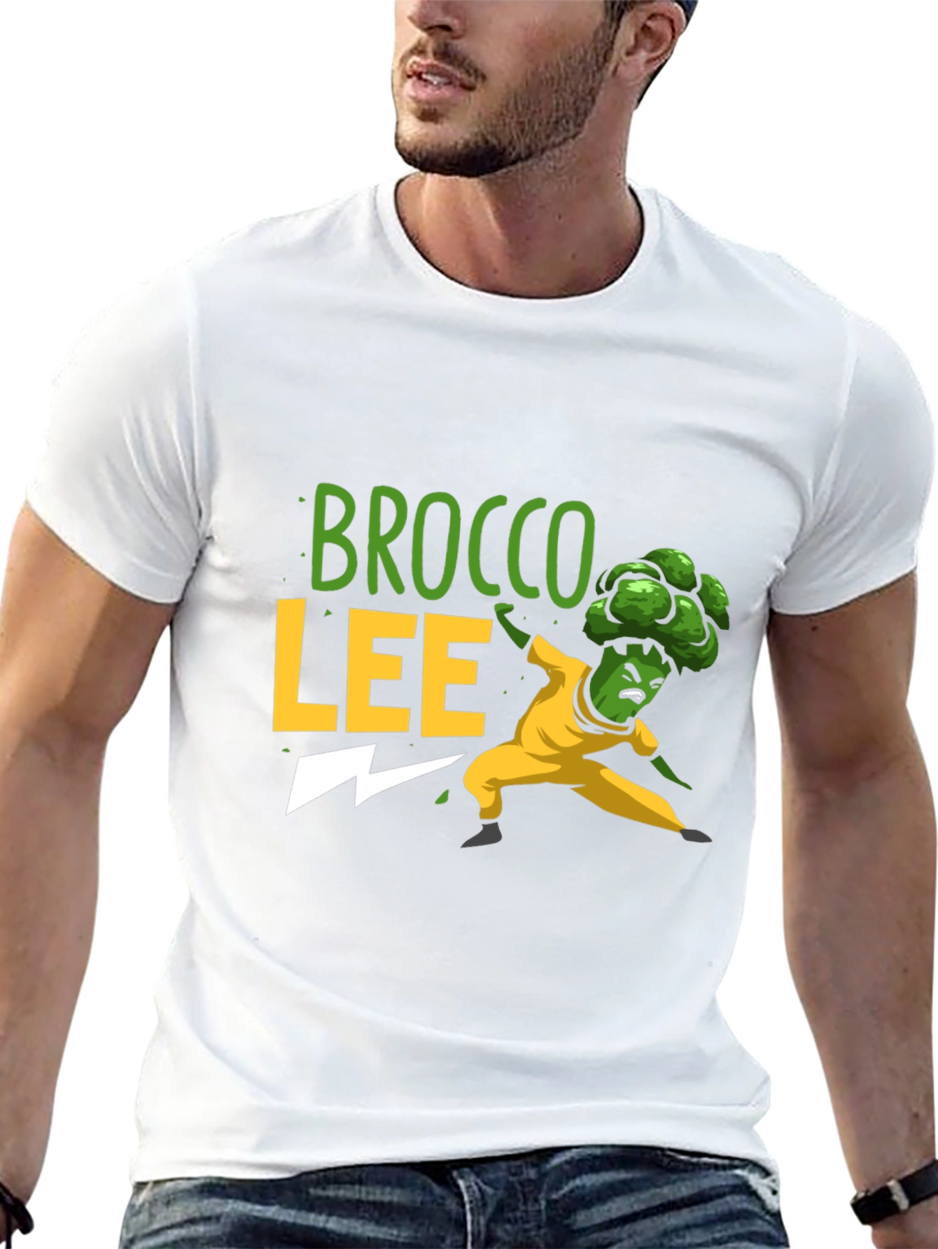 Black Brocco Lee Black T-Shirt - Funny Martial Arts Tee view 13