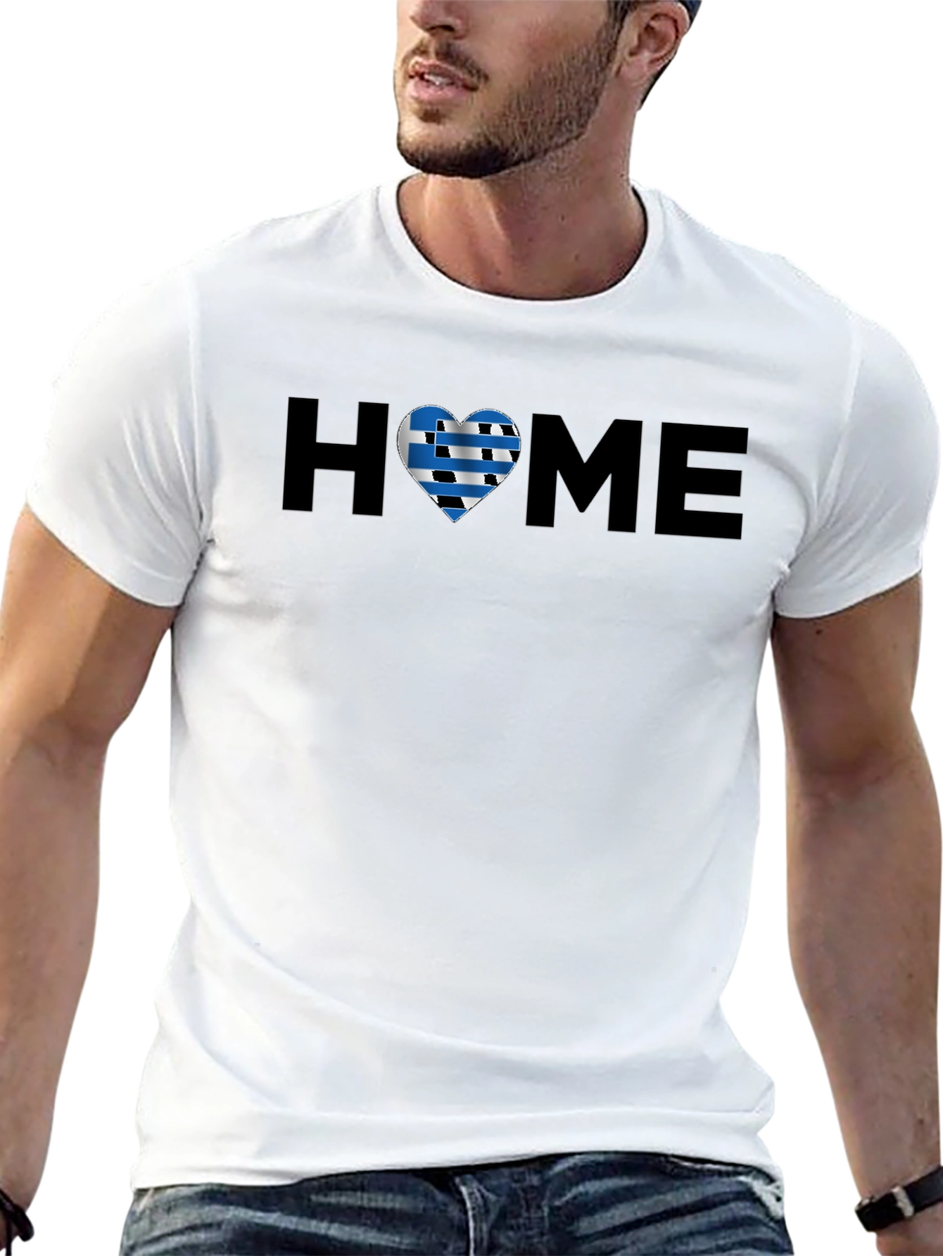 Black Greek Pride HOME Heart T-Shirt view 13