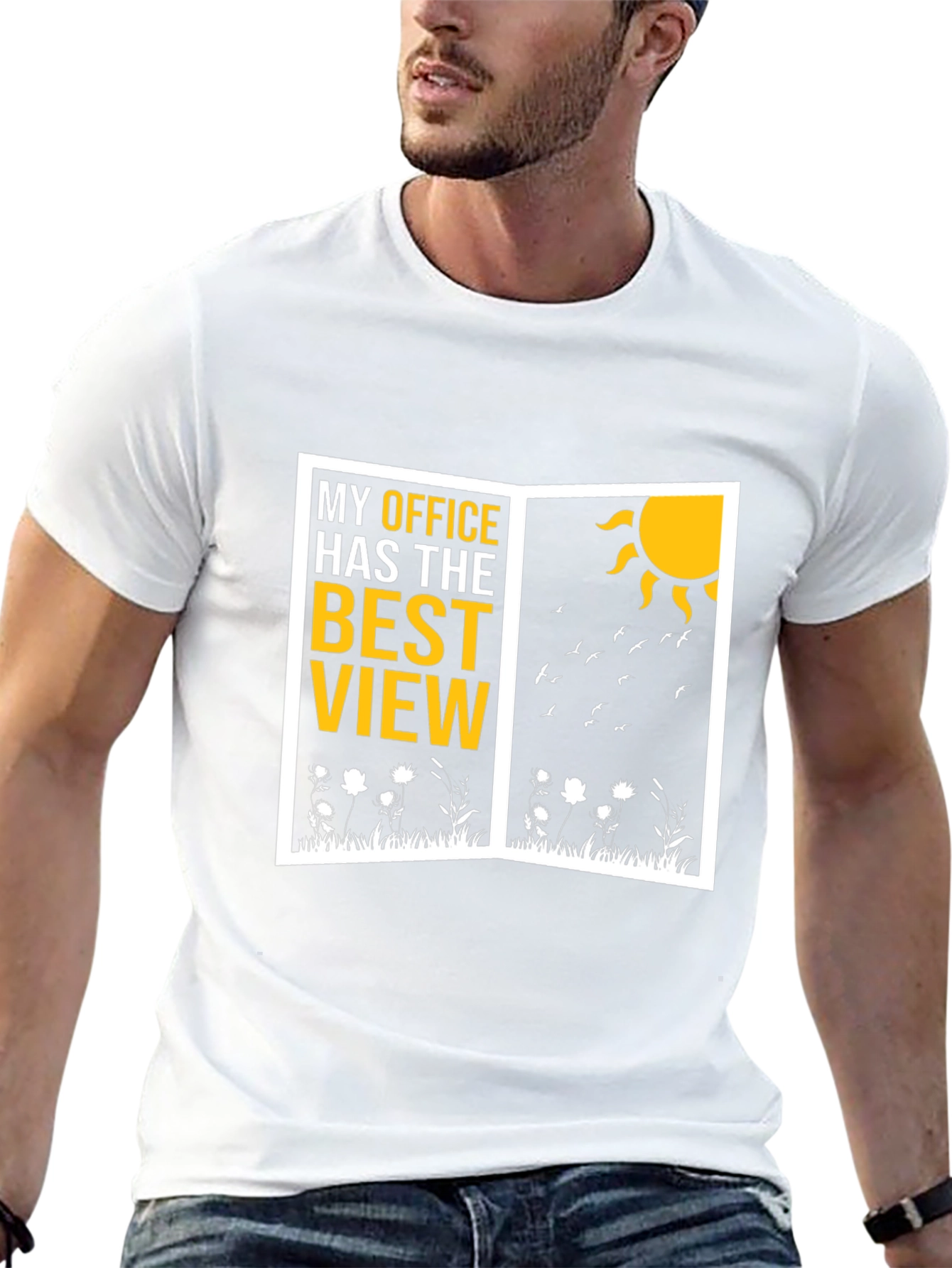 Black Best View Office Graphic T-Shirt - Nature Lover Tee view 13