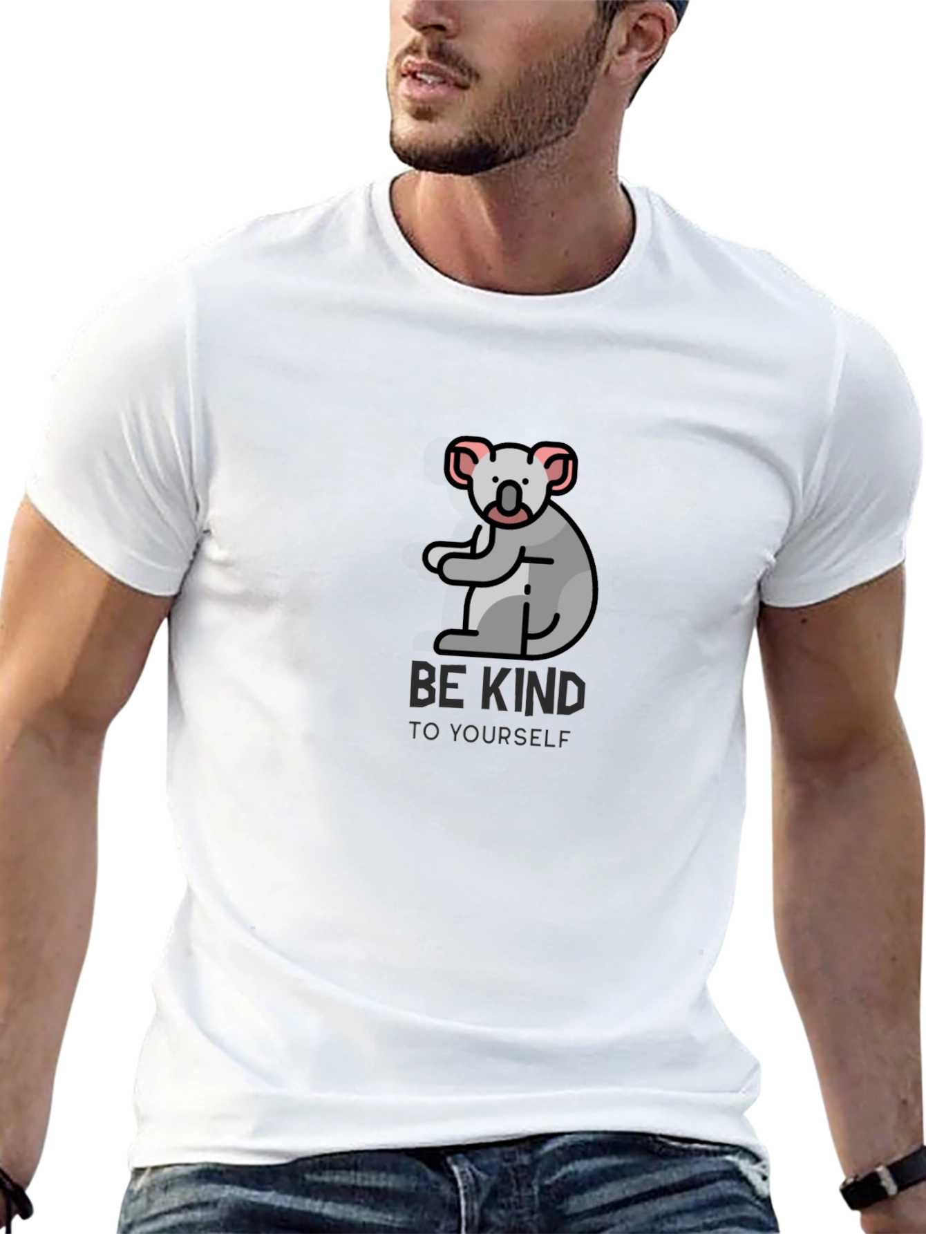 Black Be Kind Koala Black T-Shirt view 13