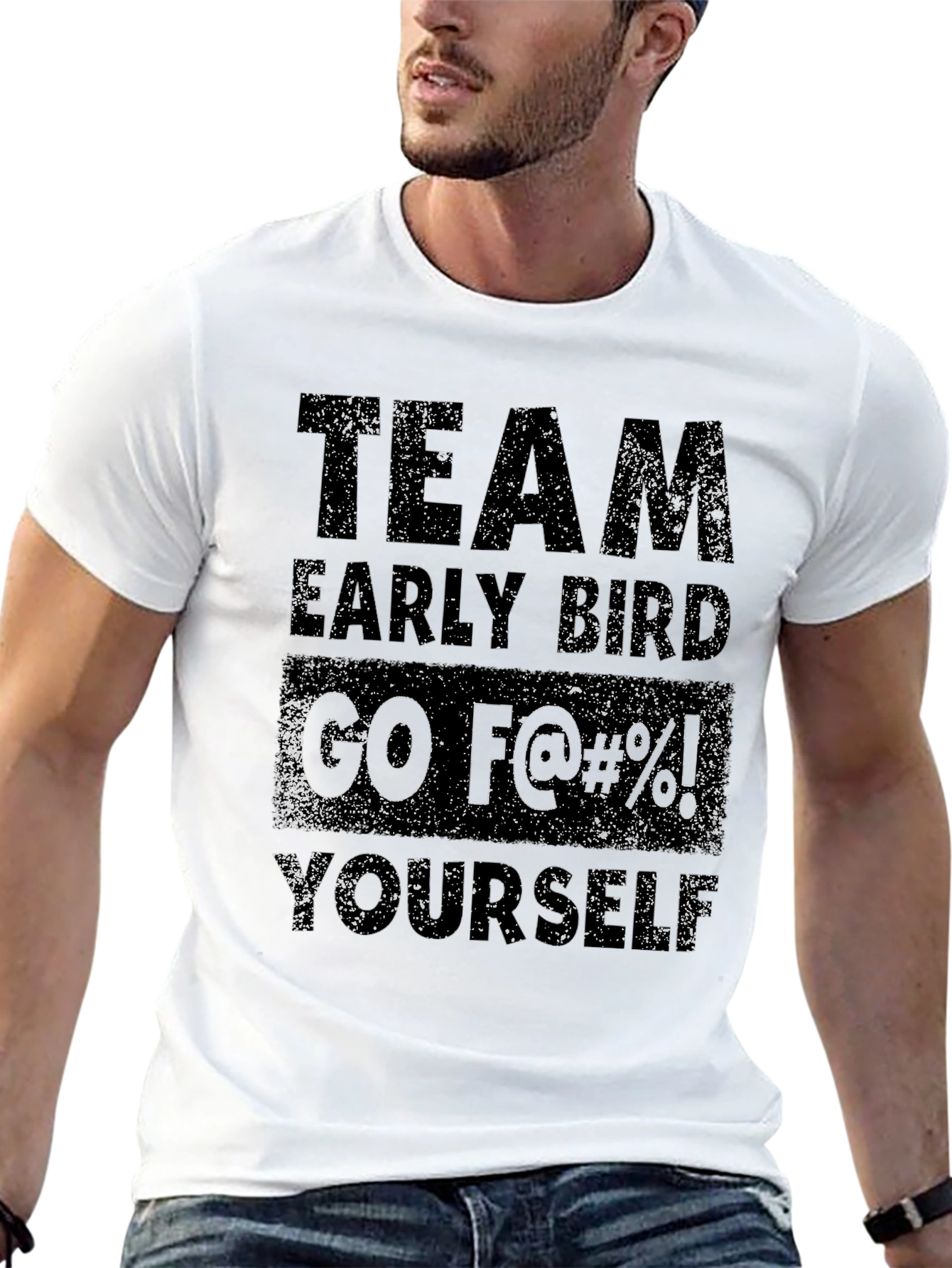 Black Team Early Bird T-Shirt view 13