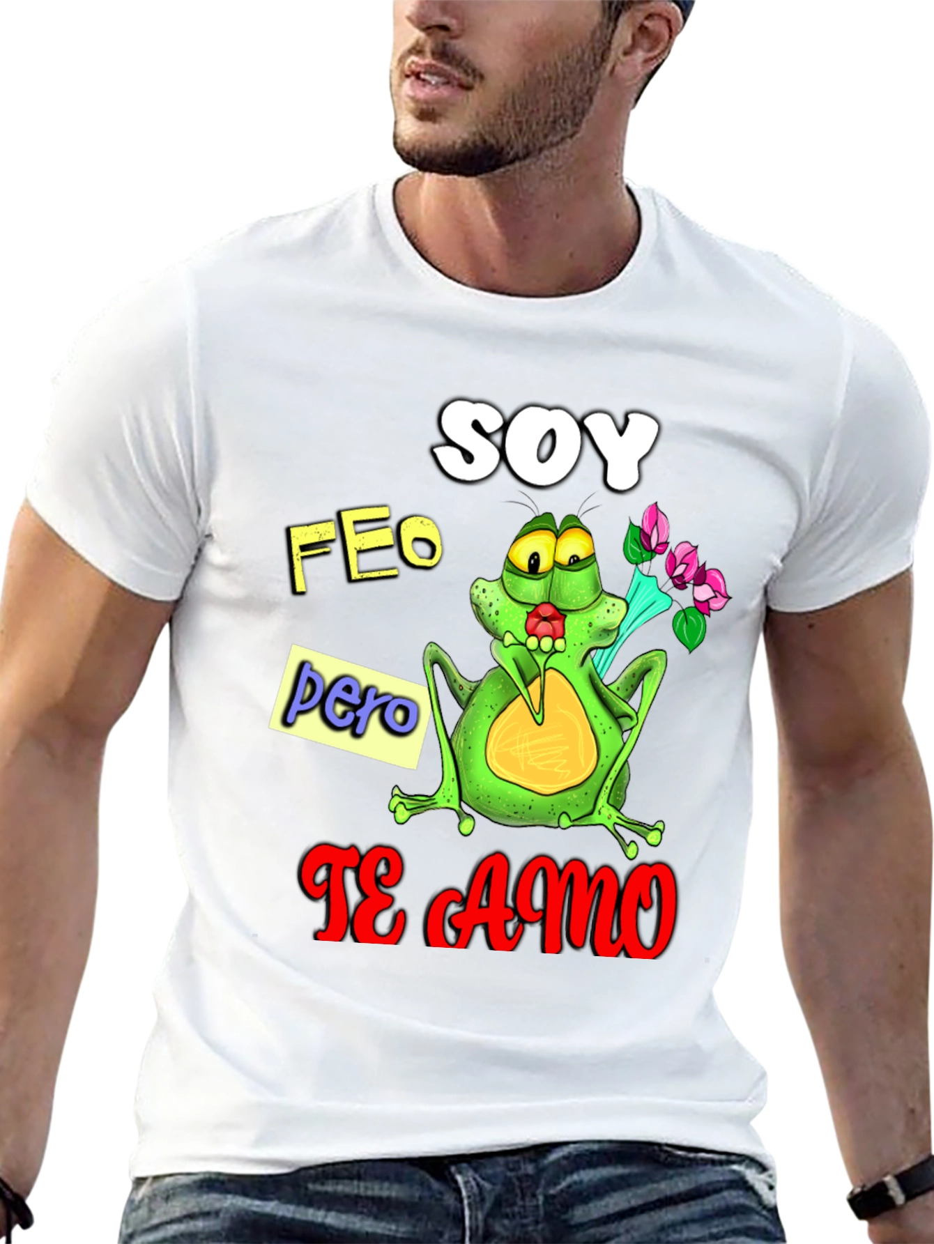 Black Soy Feo Pero Te Amo Frog Graphic Tee view 13