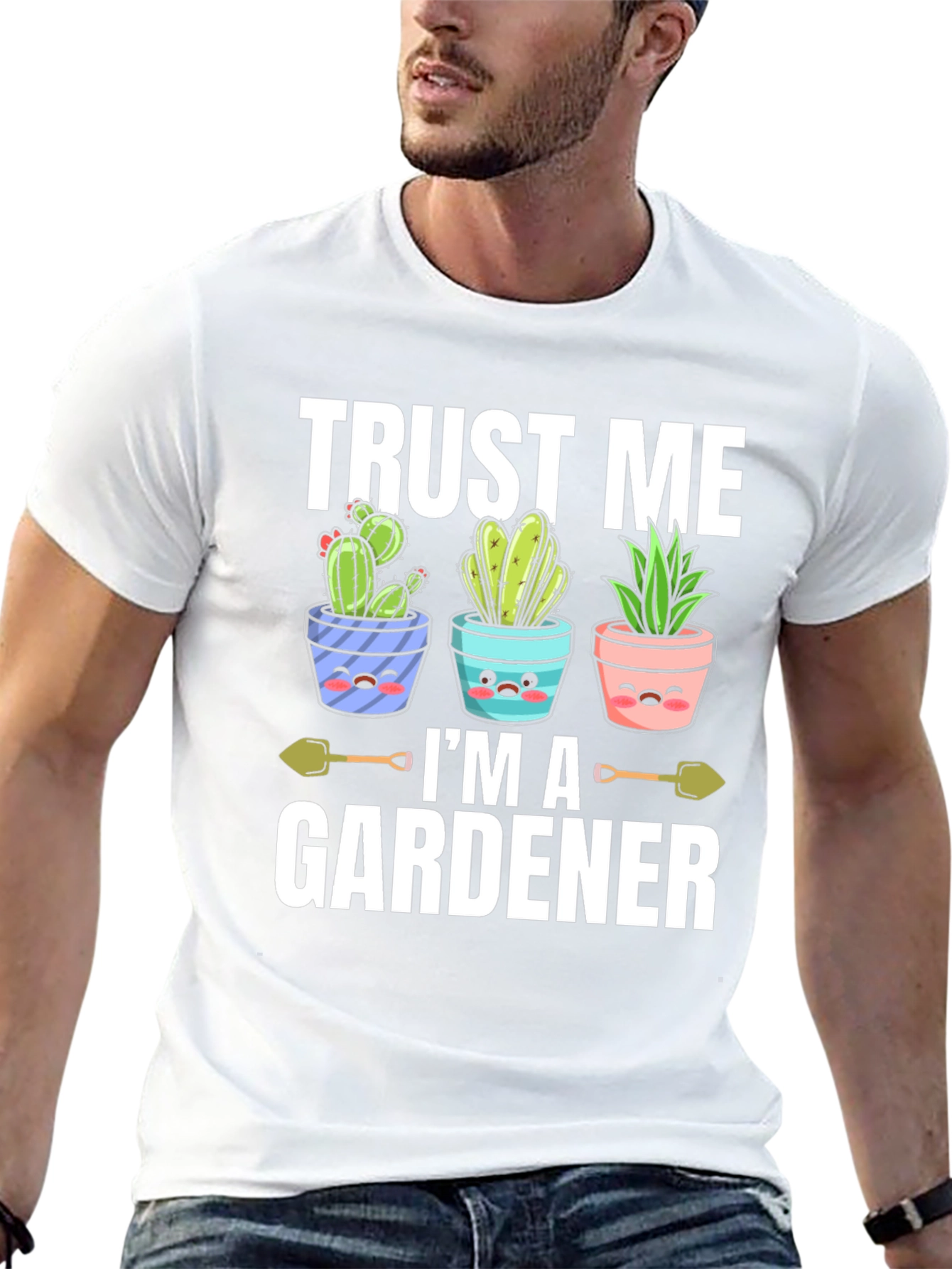 Black Trust Me I'm A Gardener T-Shirt view 13