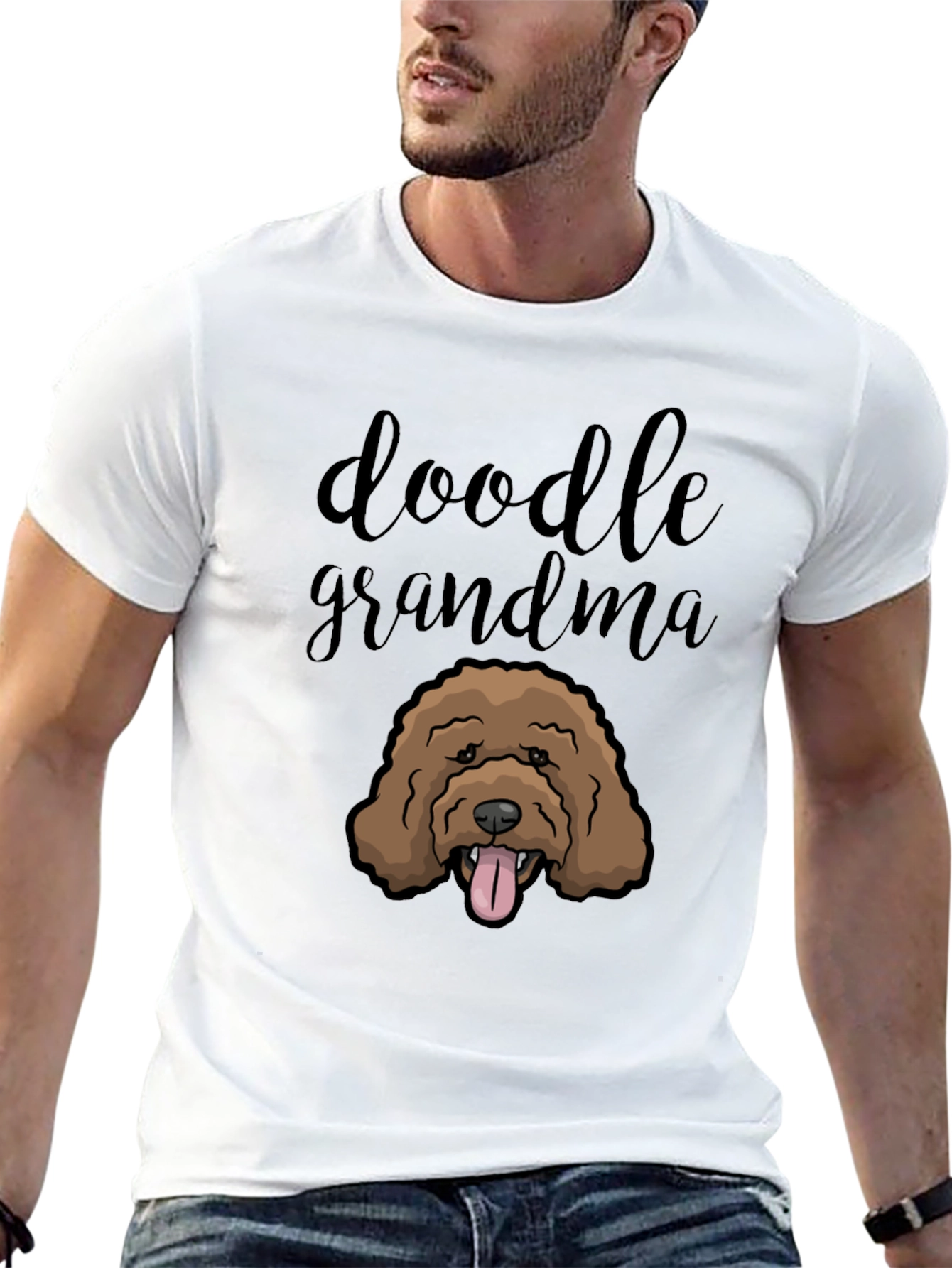 Black Doodle Grandma T-Shirt - Dog Lover Tee view 13