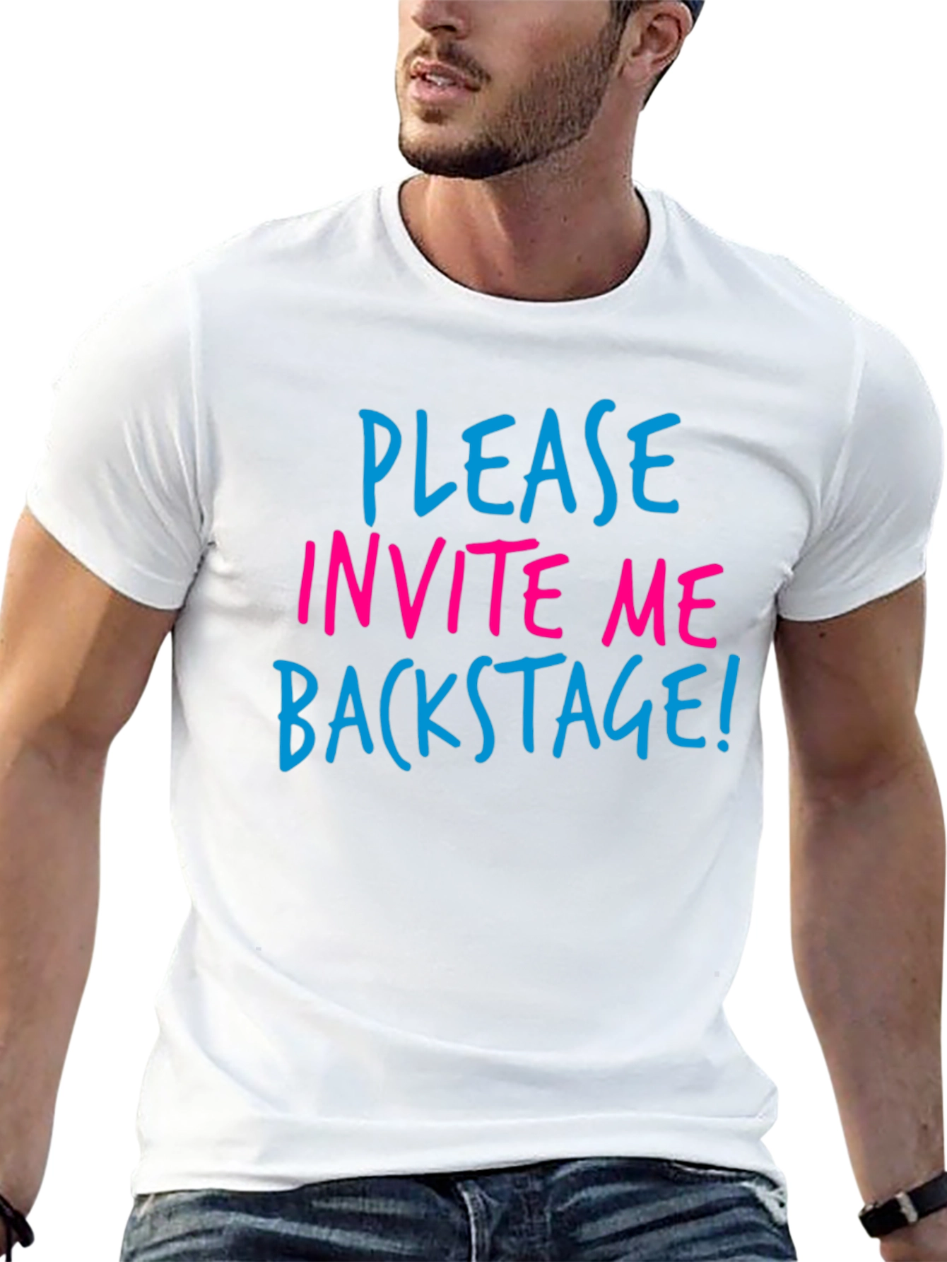 Black Invite Me Backstage Graphic Tee view 13