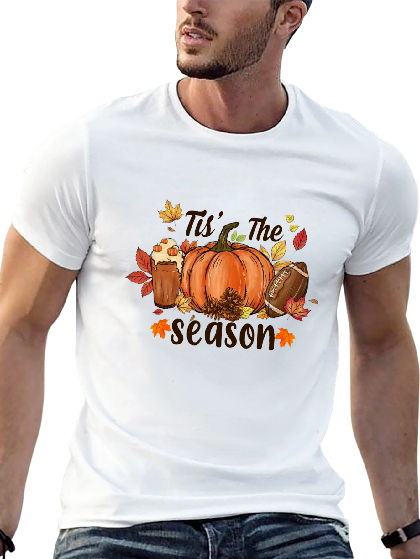 Black Fall Season T-Shirt view 13