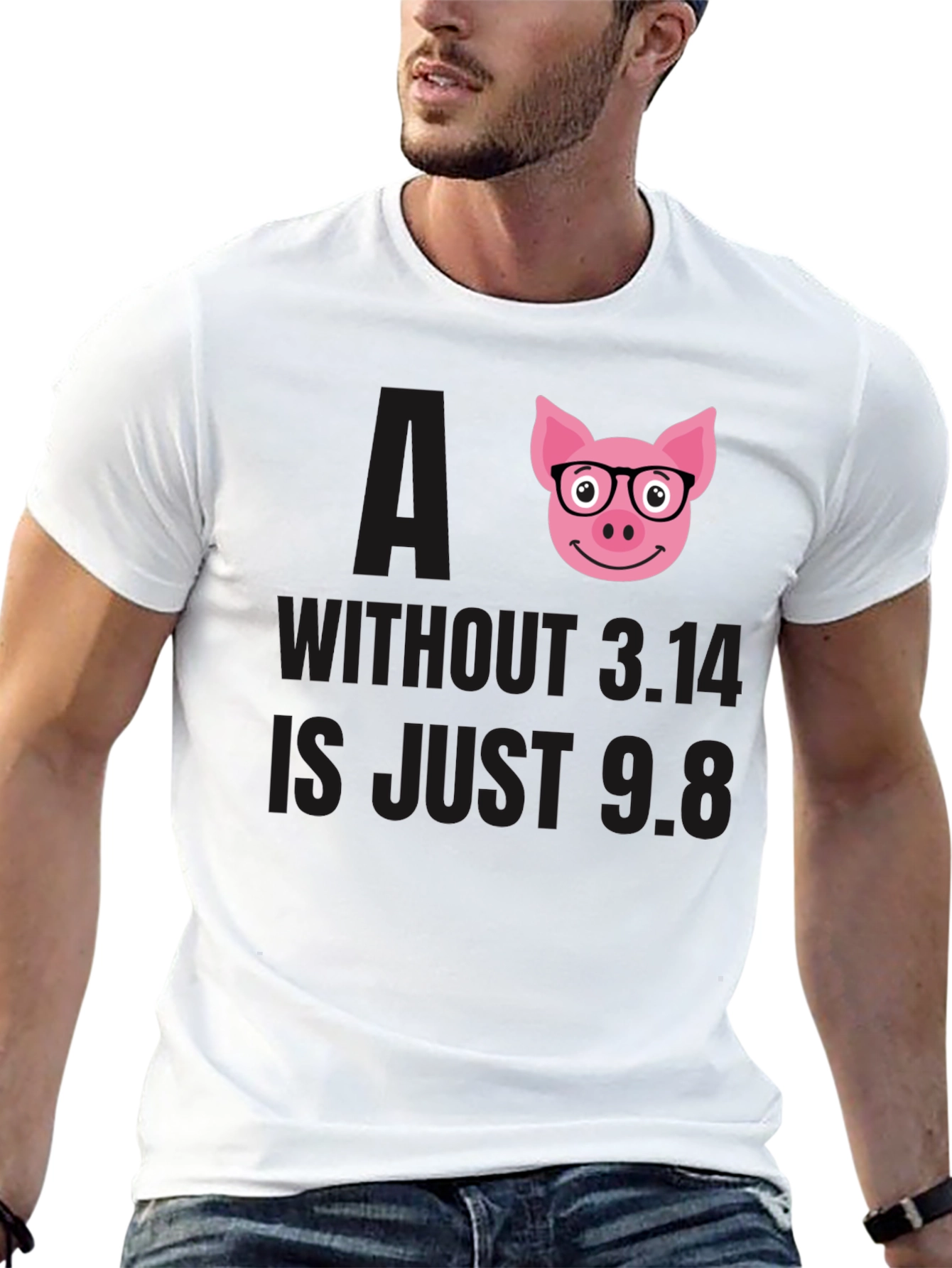Math Pun Pig T-Shirt - 13