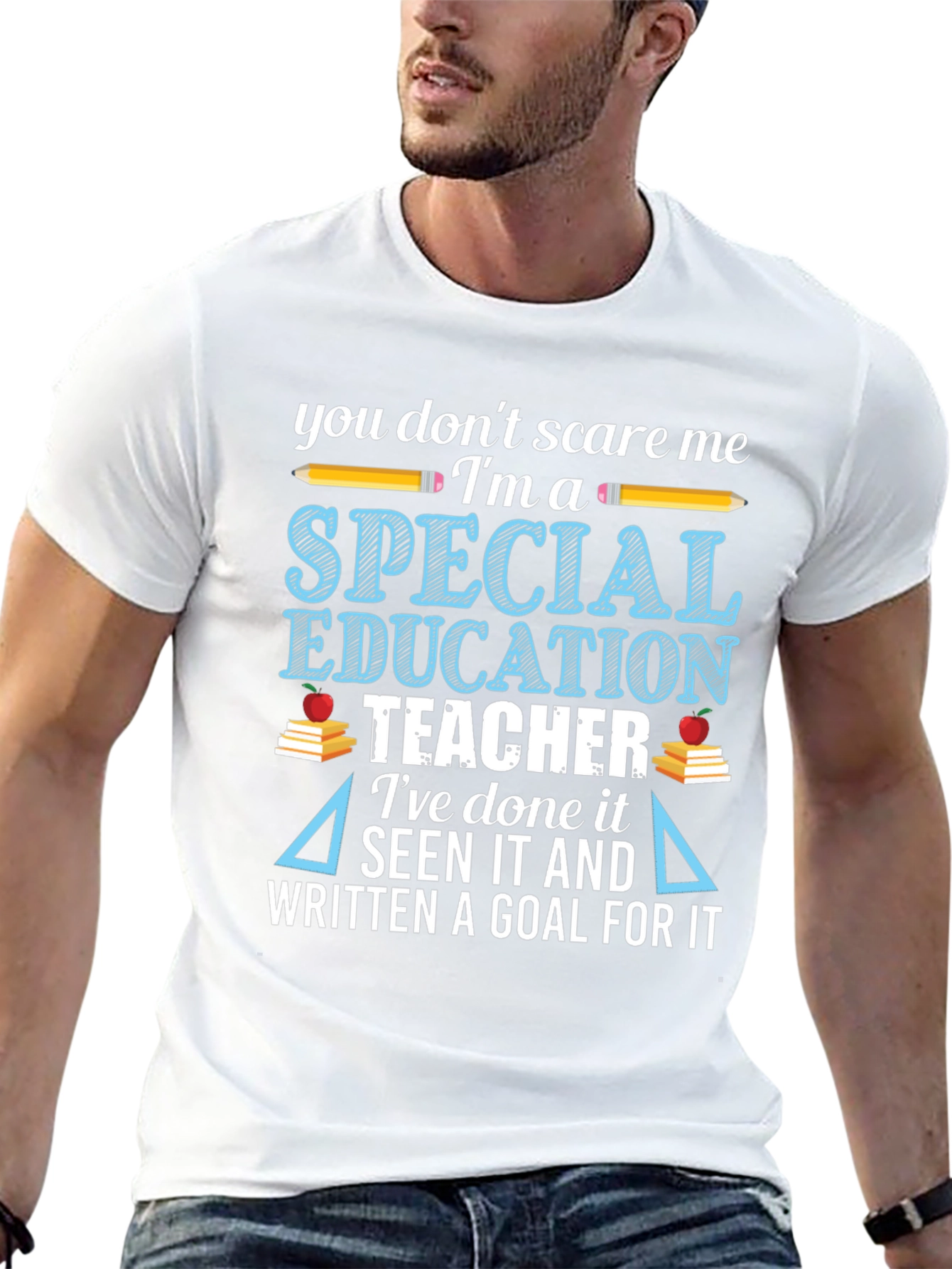 Black Special Education Teacher T-Shirt view 13