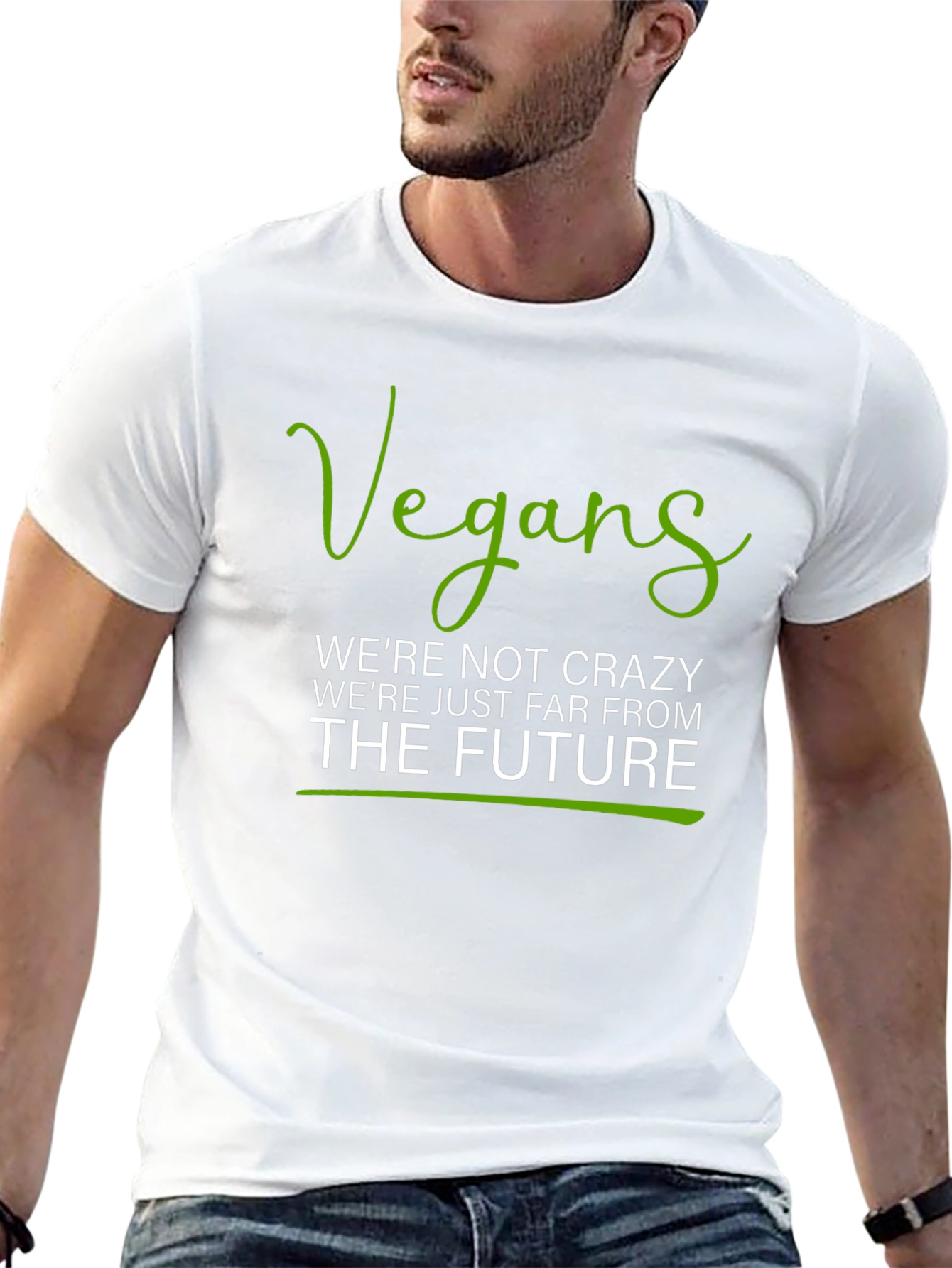 Black Vegan T-Shirt - Future Thinking Fashion view 13