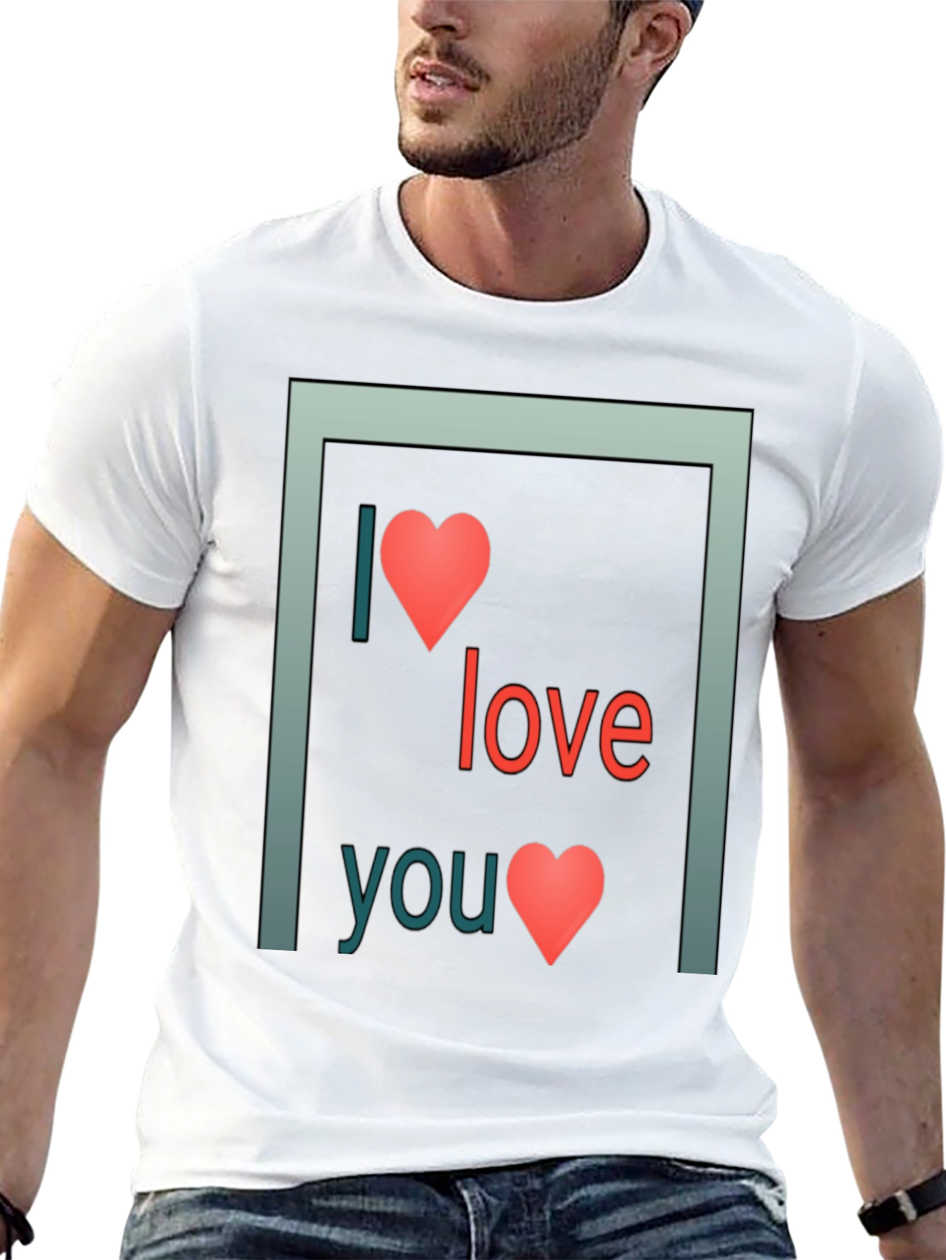 Black I Love You Graphic Tee - Black view 13