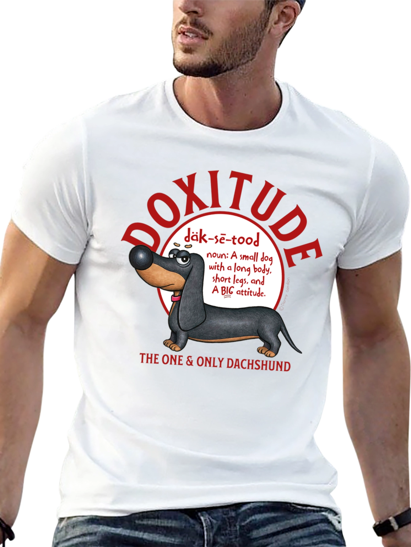 Doxitude Dachshund T-Shirt - Funny Dog Attitude Tee - 13