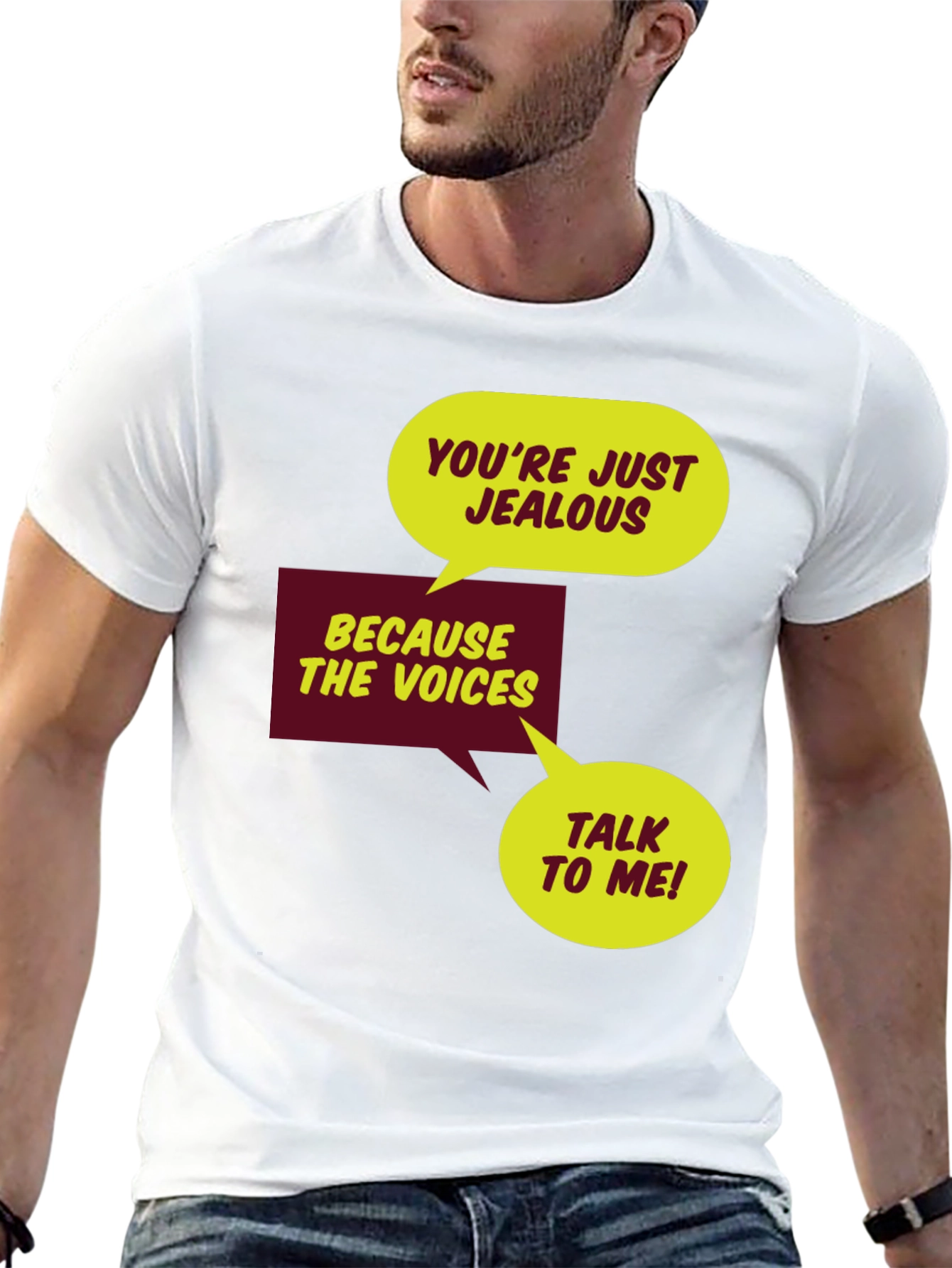 Black Jealous Voices Graphic Tee - Black view 13