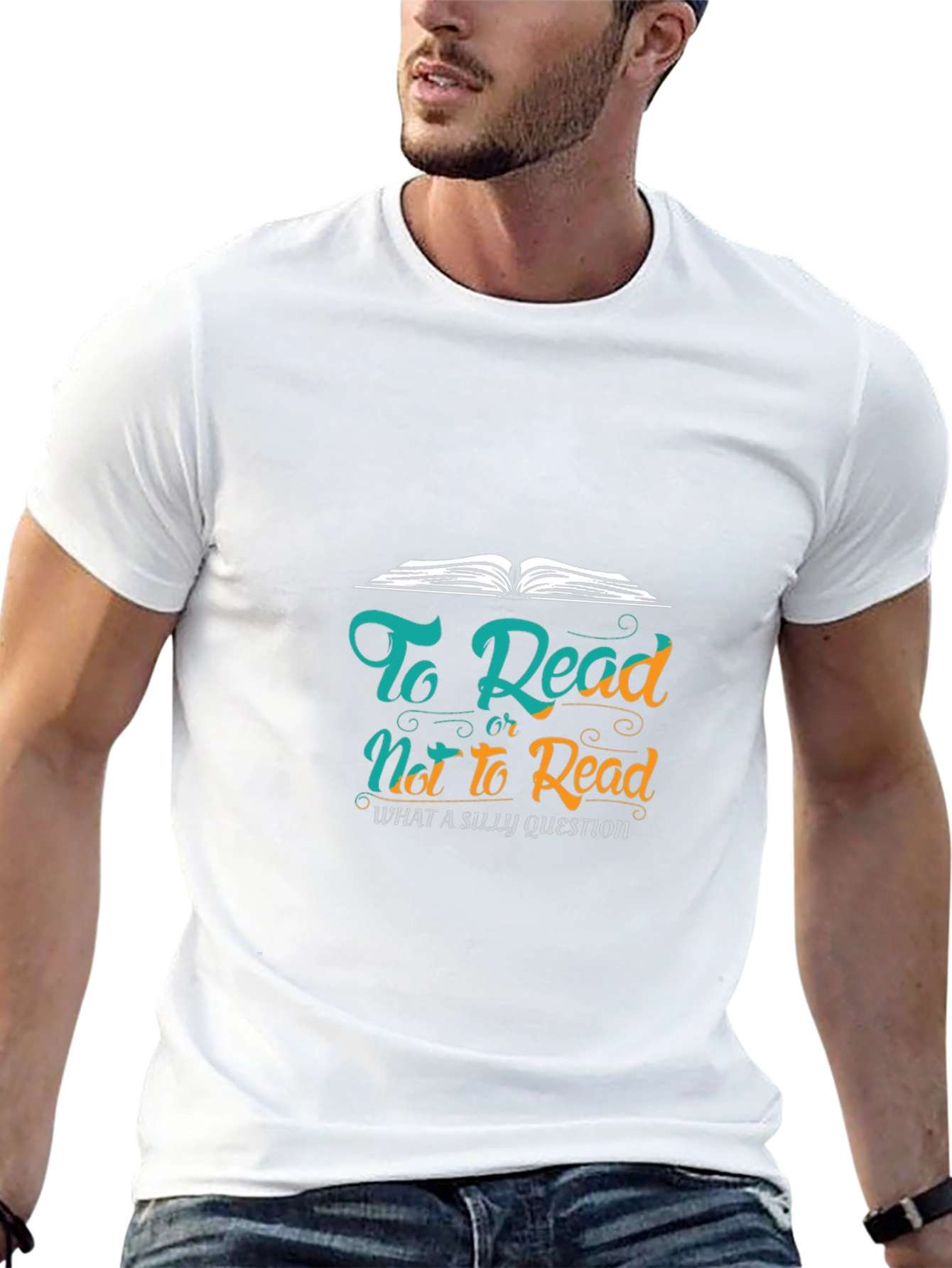 Black To Read or Not to Read Black Cotton T-Shirt view 13