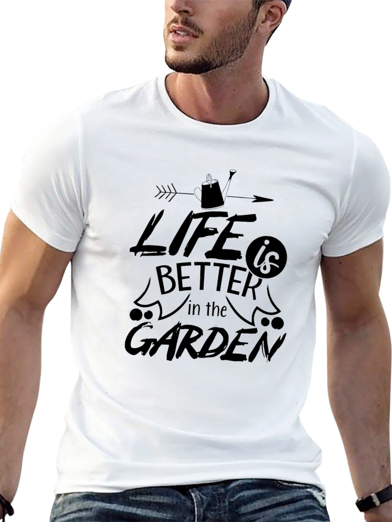Black Life is Better in the Garden Black Tee view 13