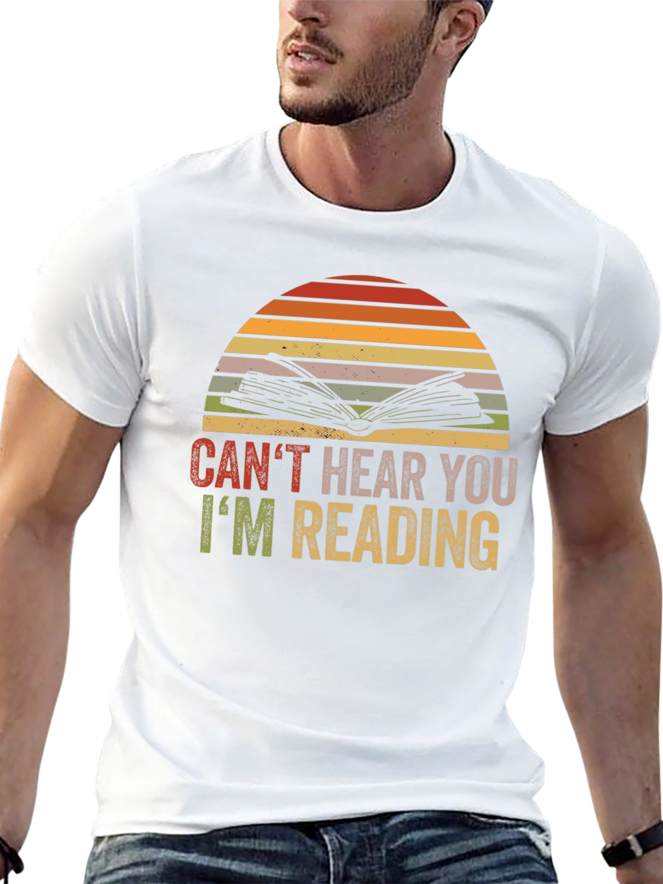 Black Can't Hear You I'm Reading T-Shirt view 13