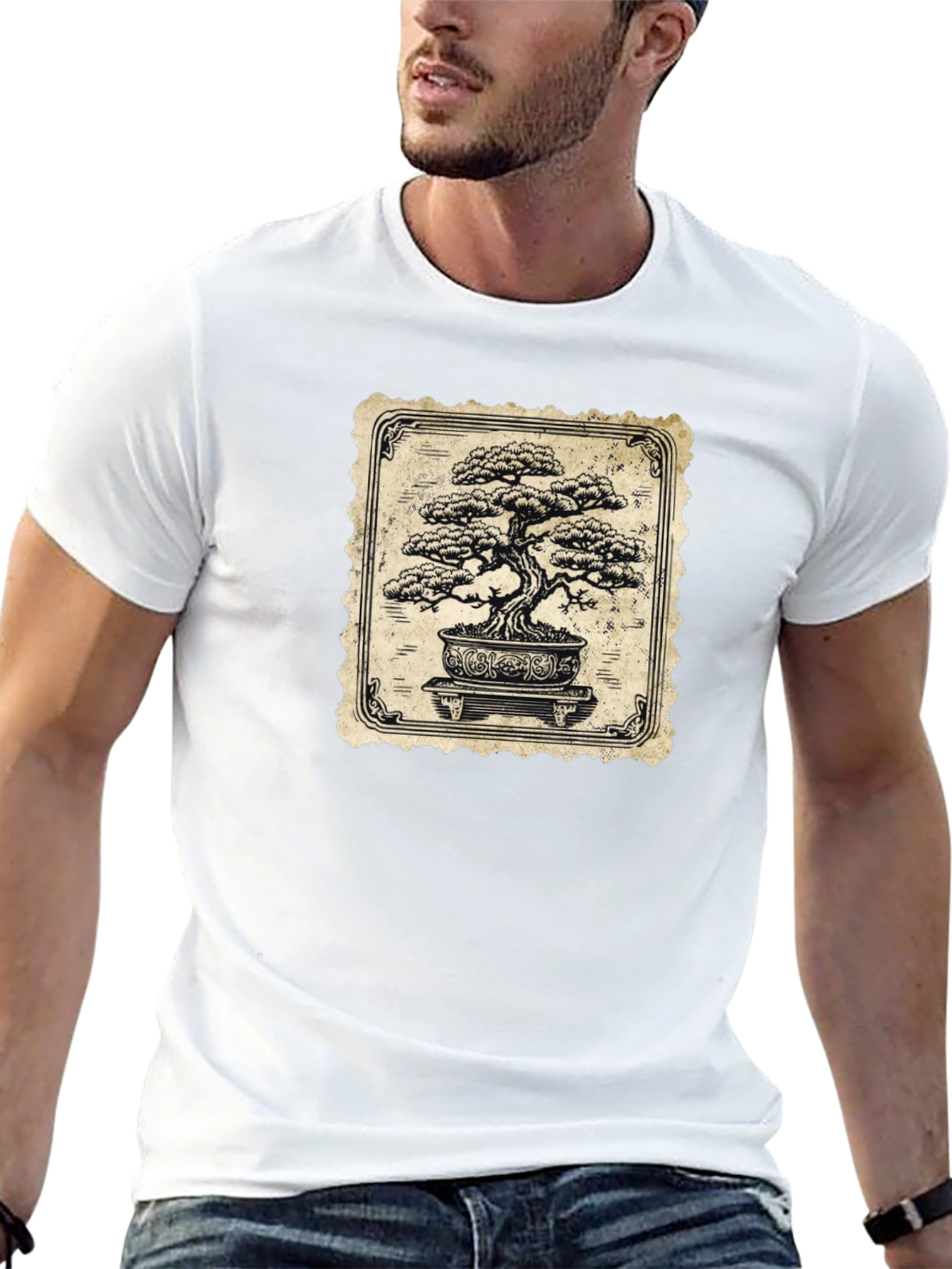 Black Bonsai Tree Graphic Tee - Stylish & Unique view 13